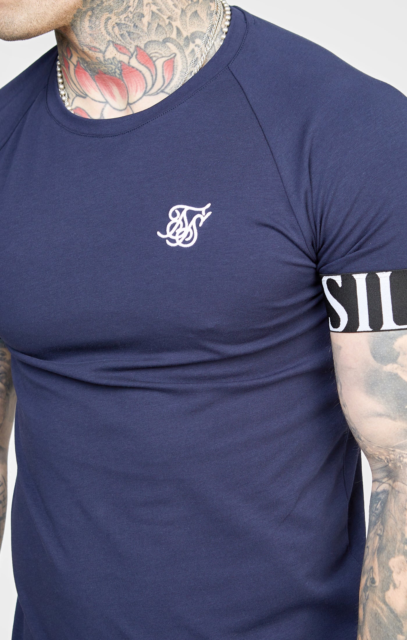 Navy Twin Pack Muscle Fit Tech T-Shirt - Image 2