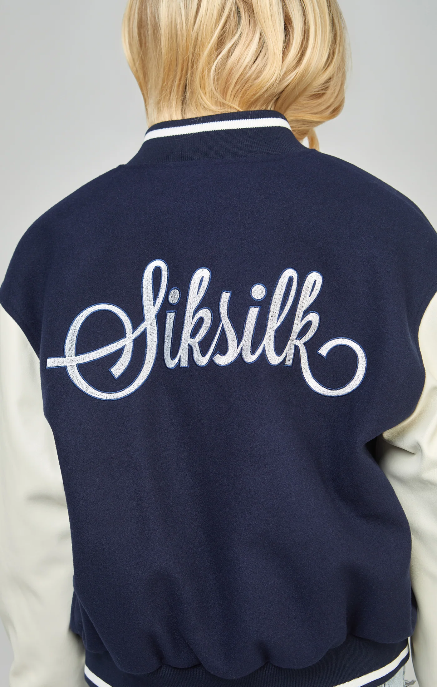 Navy Varsity Bomber Jacket - Image 2