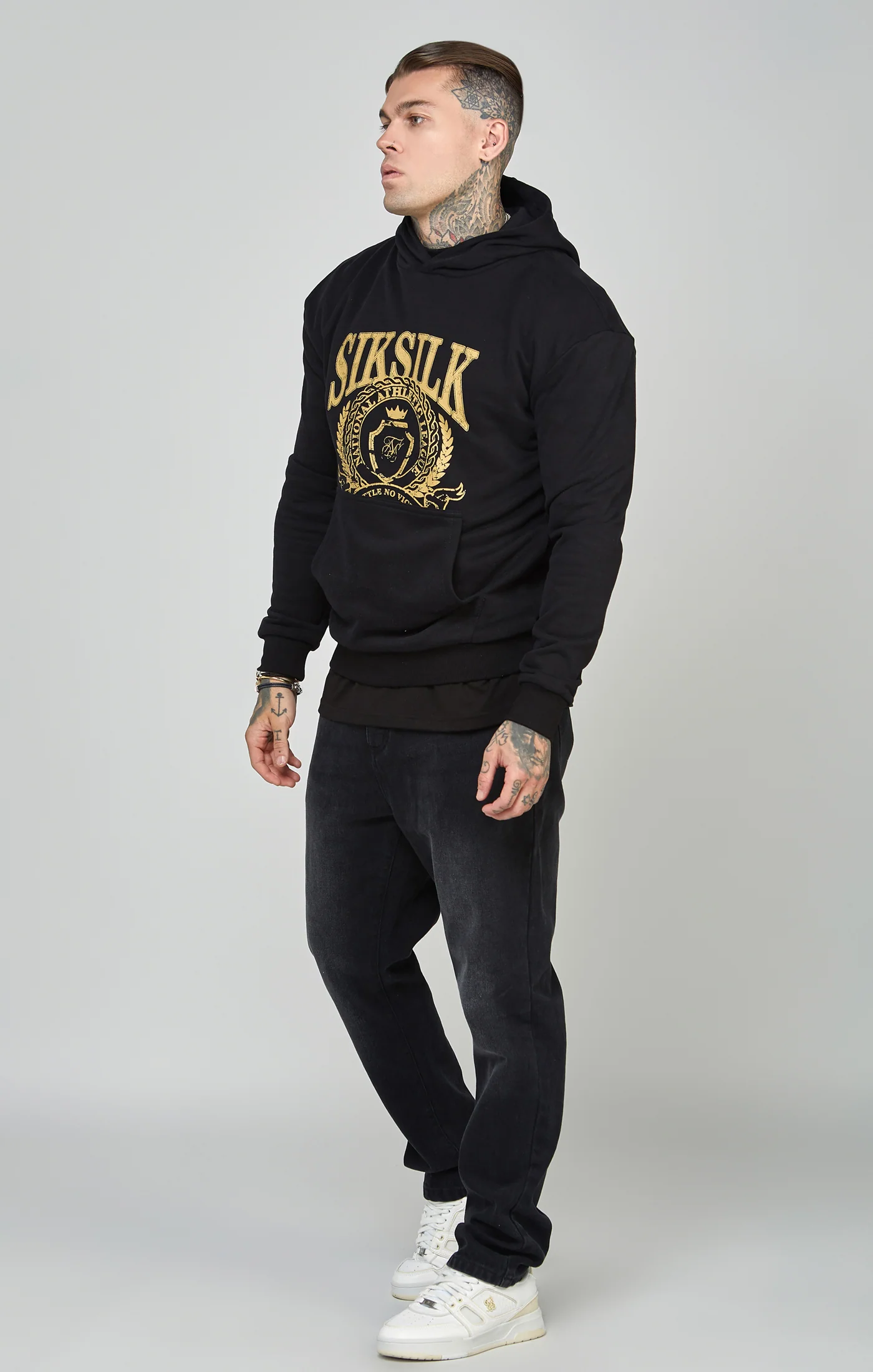Oversized Crest Logo Hoodie - Image 3