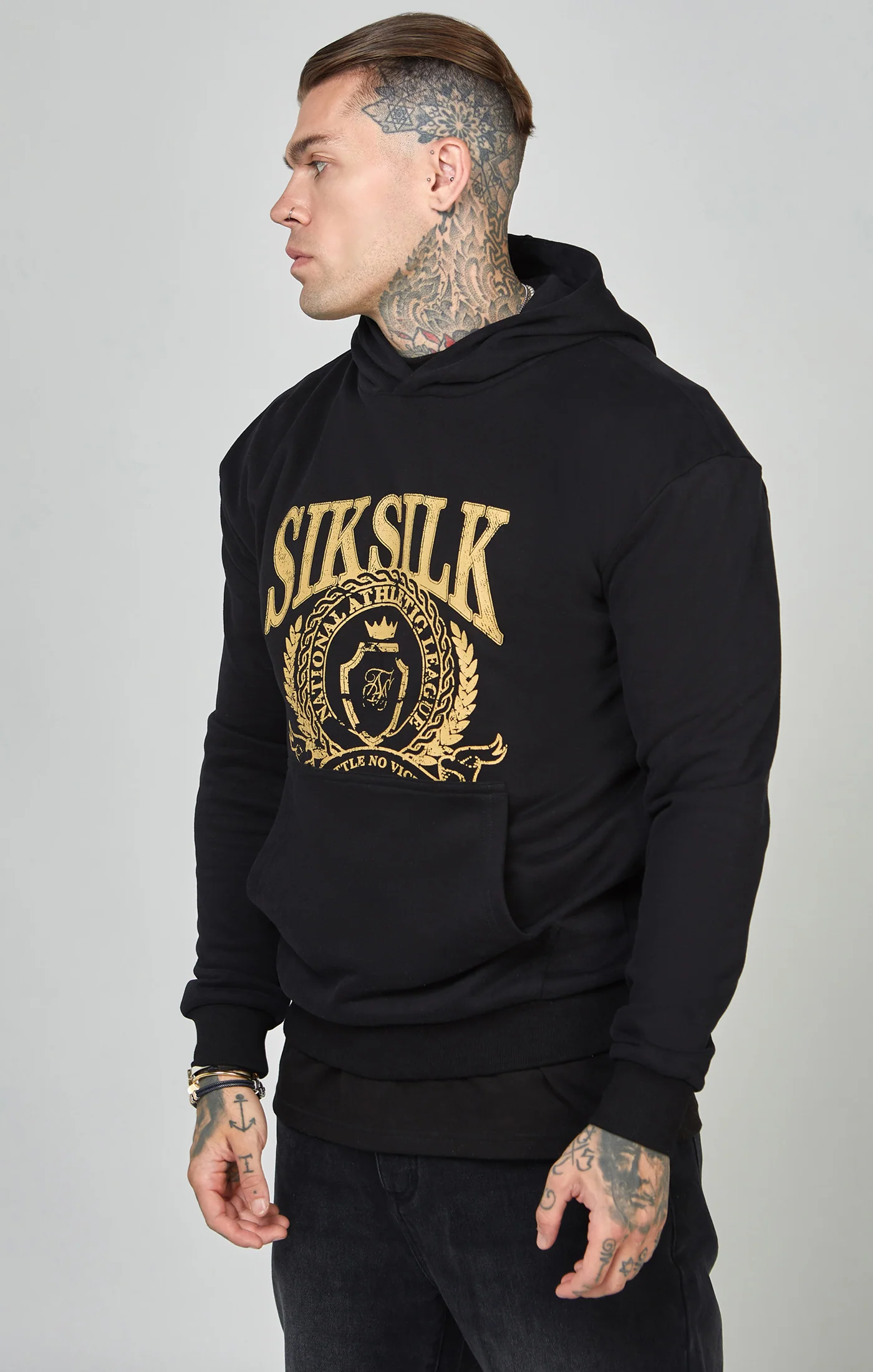 Oversized Crest Logo Hoodie - Image 4