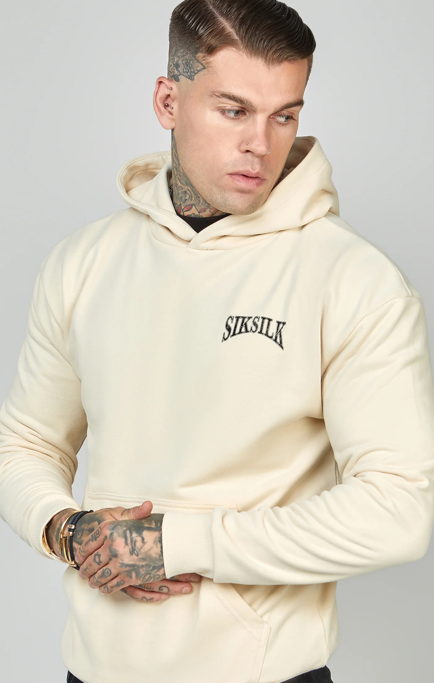 Oversized Crest Logo Hoodie