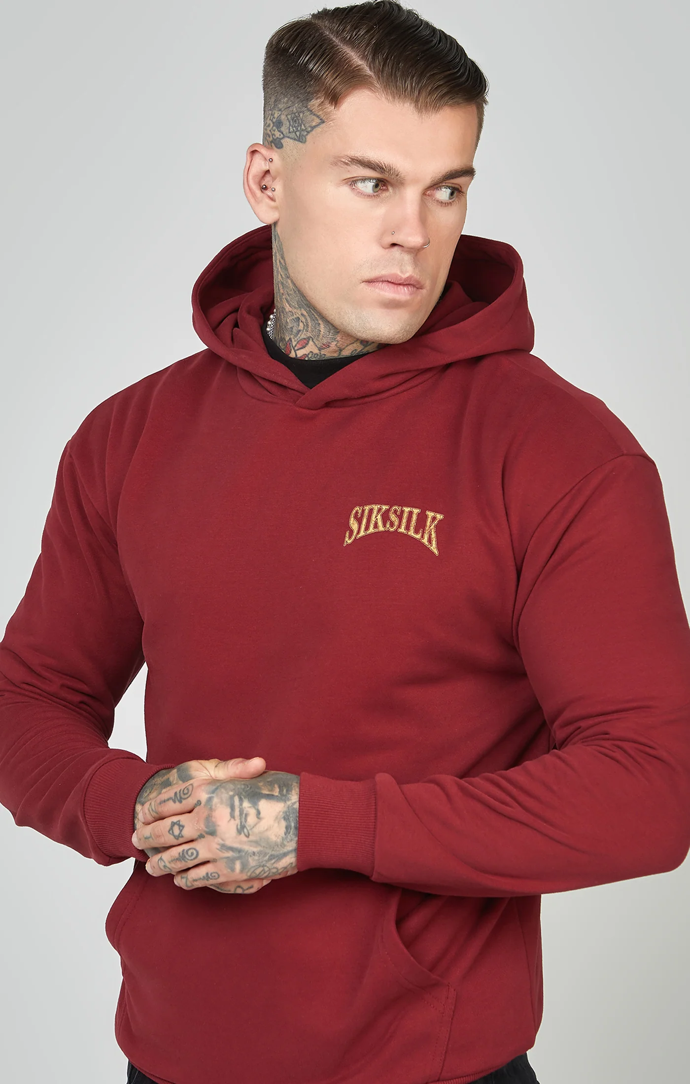 Oversized Crest Logo Hoodie