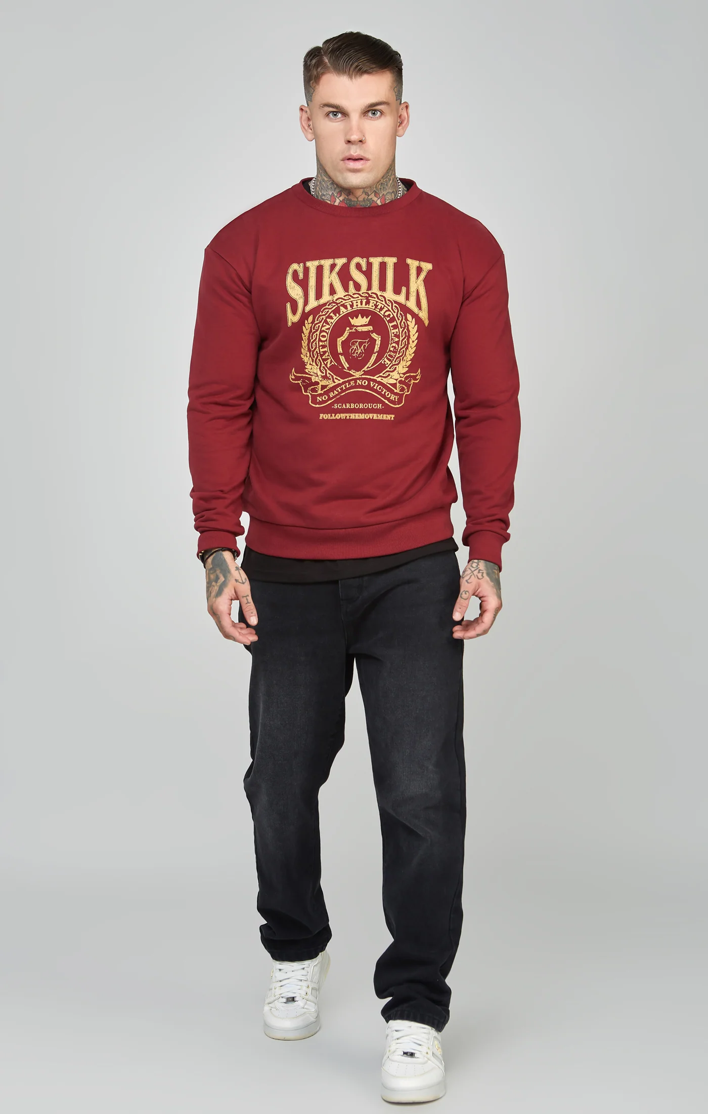 Oversized Crest Logo Sweatshirt - Image 3