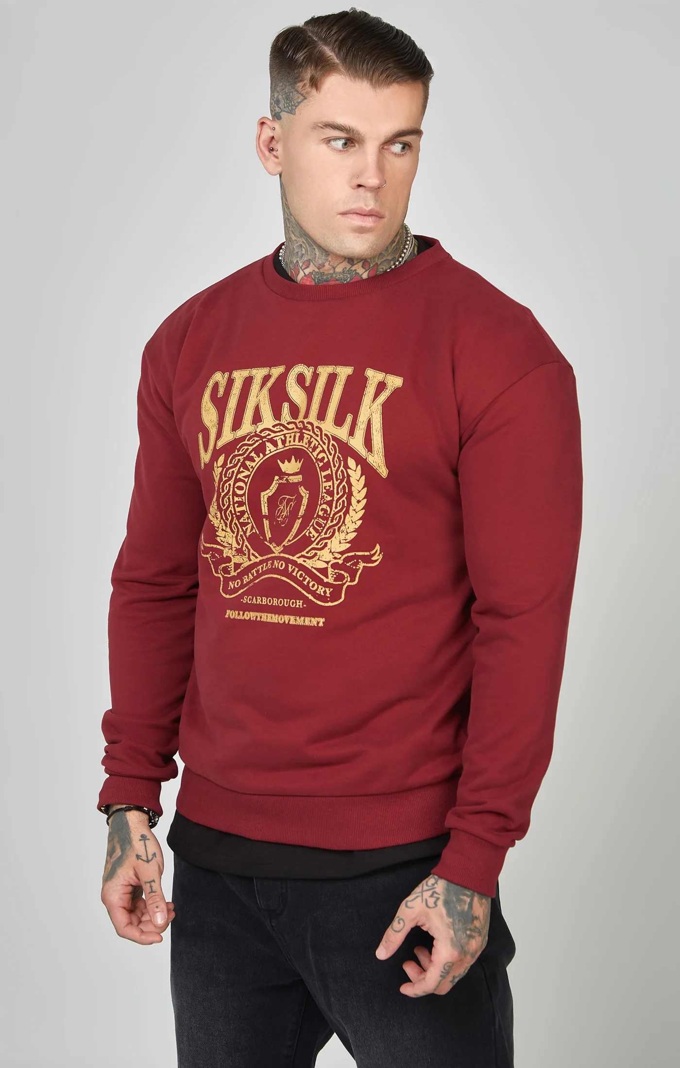 Oversized Crest Logo Sweatshirt - Image 4