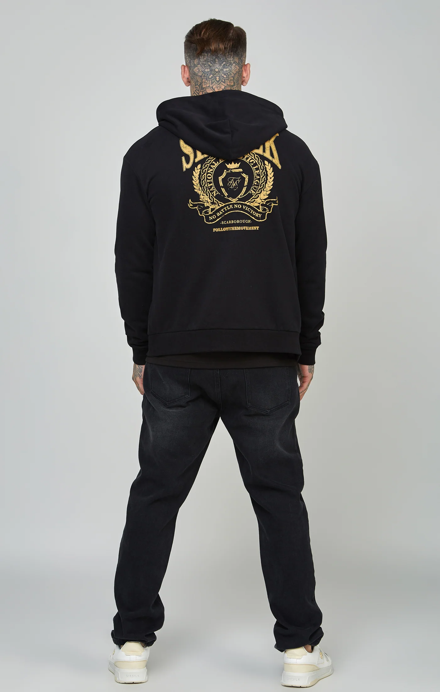 Oversized Crest Logo Zip Through Hoodie - Image 5