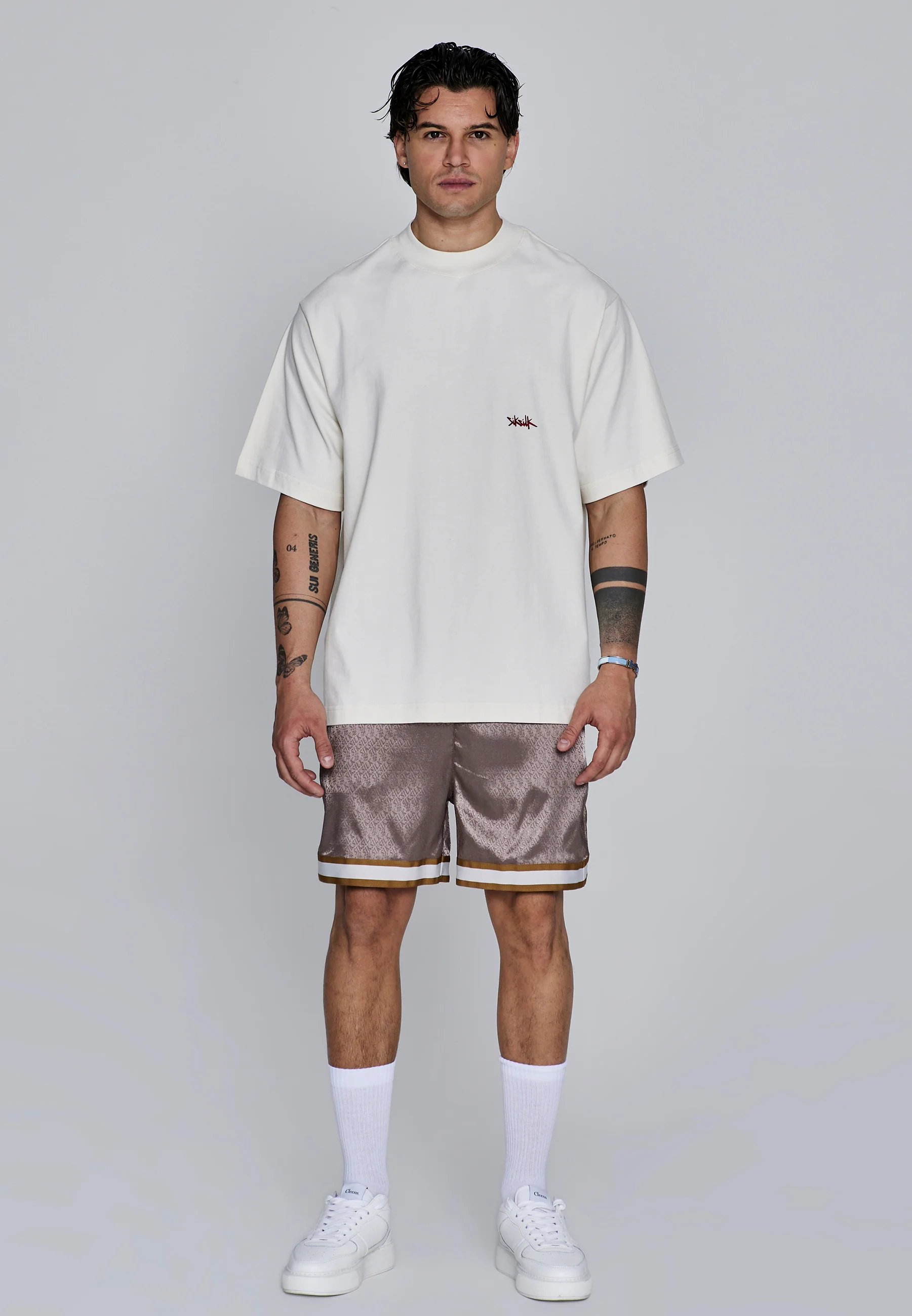 Ecru Red Oversized T-Shirt - Image 3