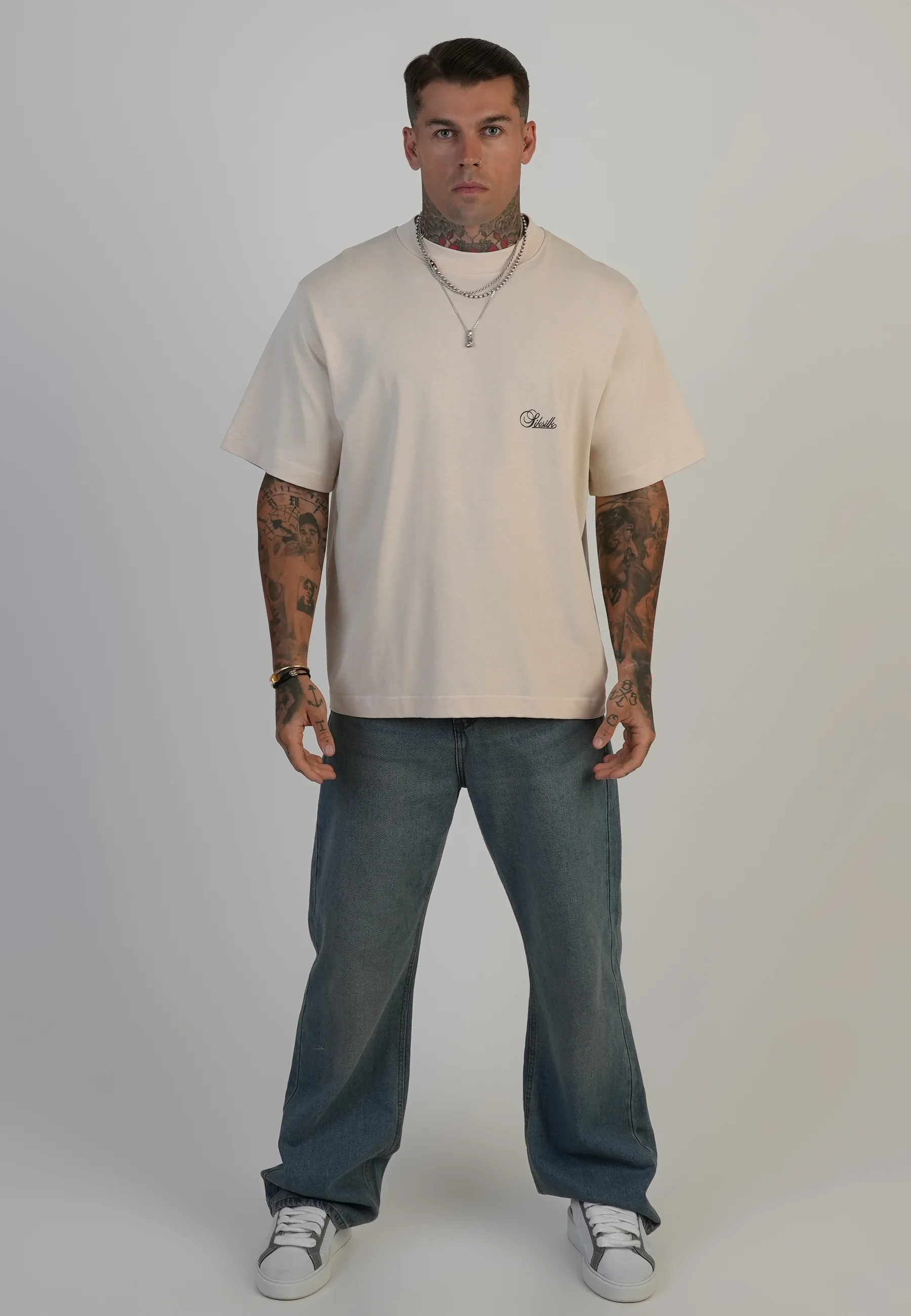 Ecru Oversized T-Shirt - Image 3