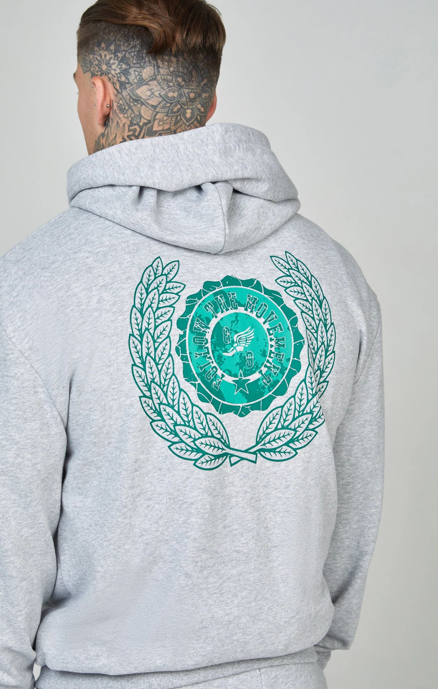 Oversized Varsity Logo Zip Through Hoodie - Image 2