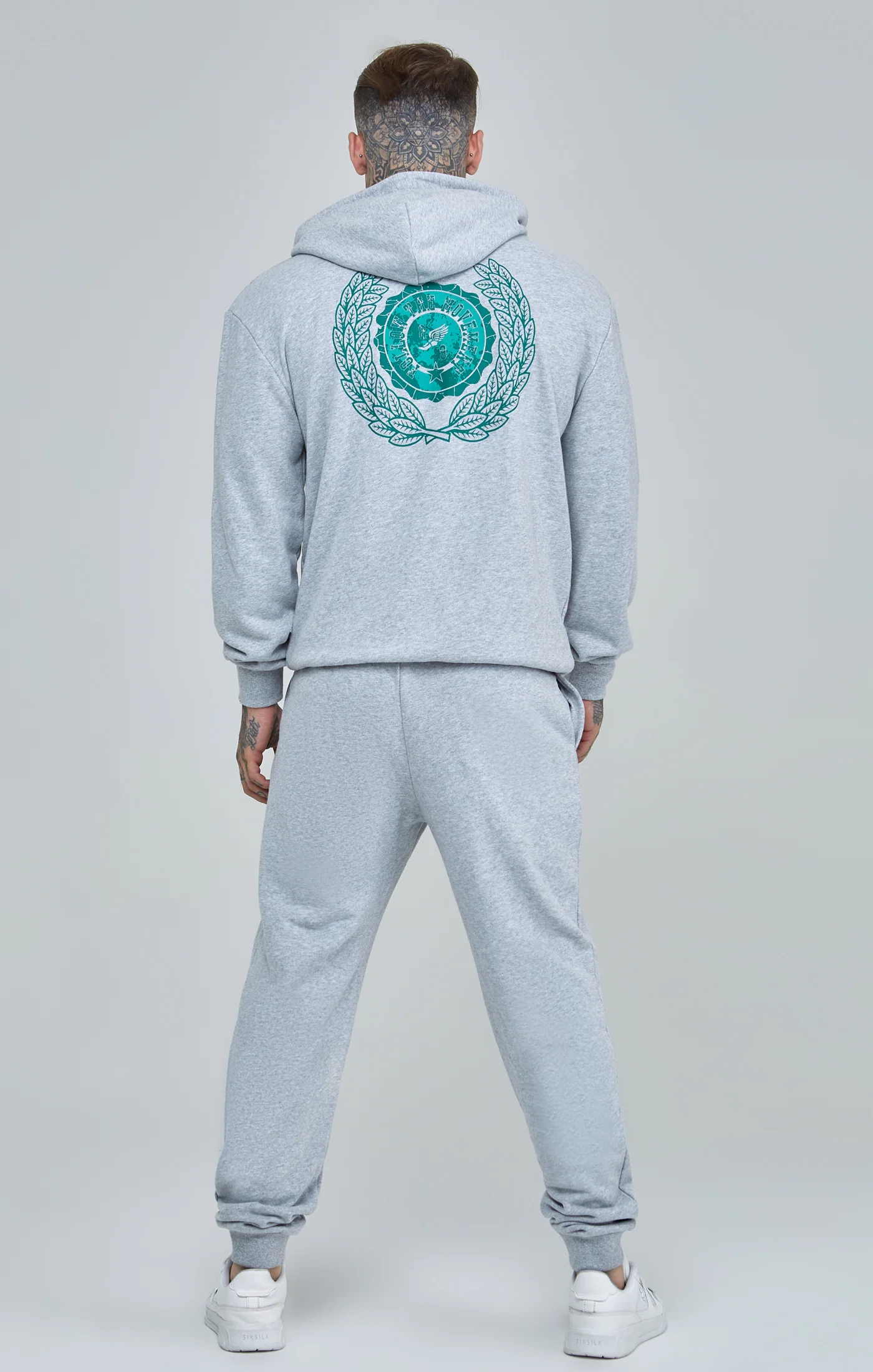 Oversized Varsity Logo Zip Through Hoodie - Image 5