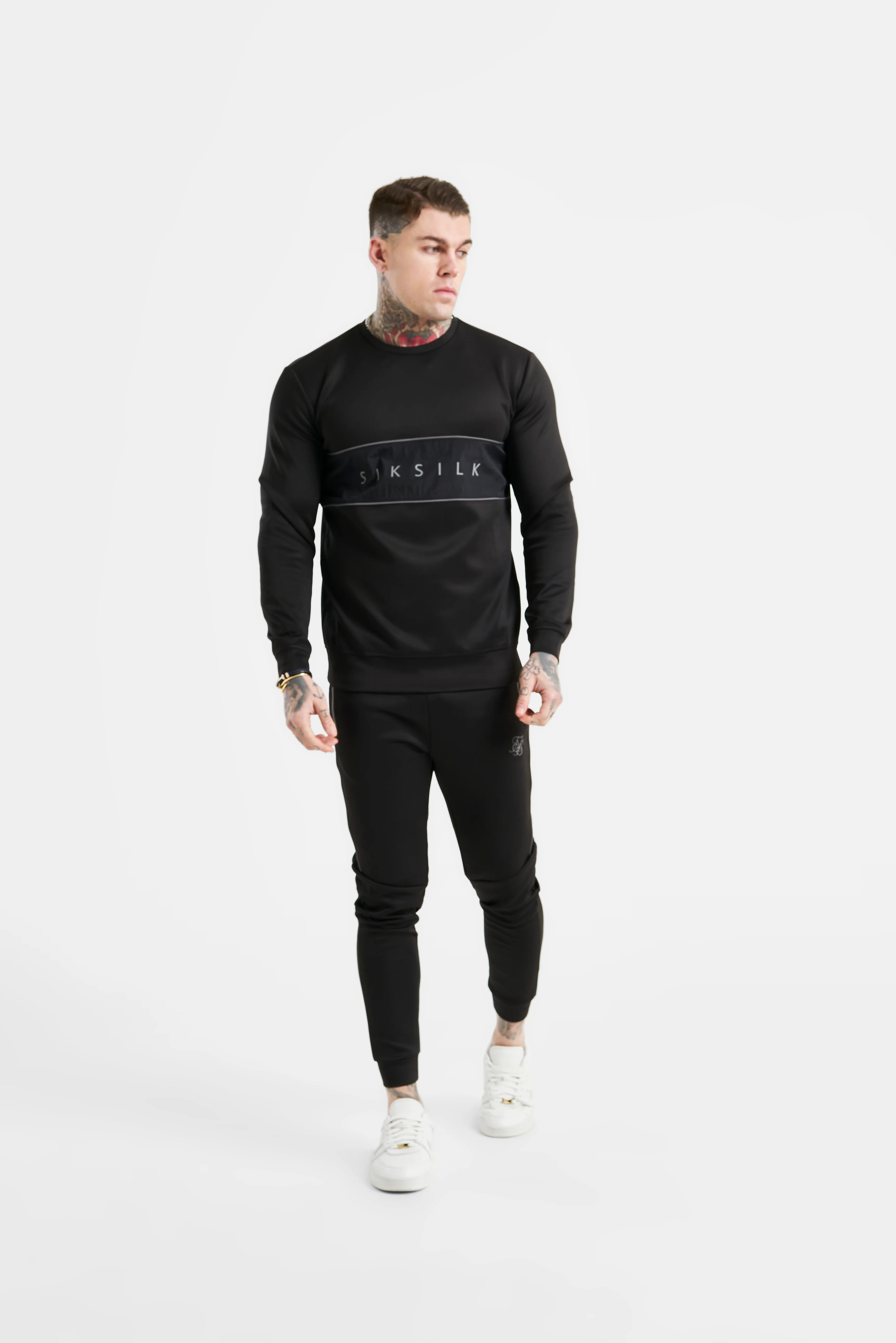 Black Panelled Sweatshirt - Image 3