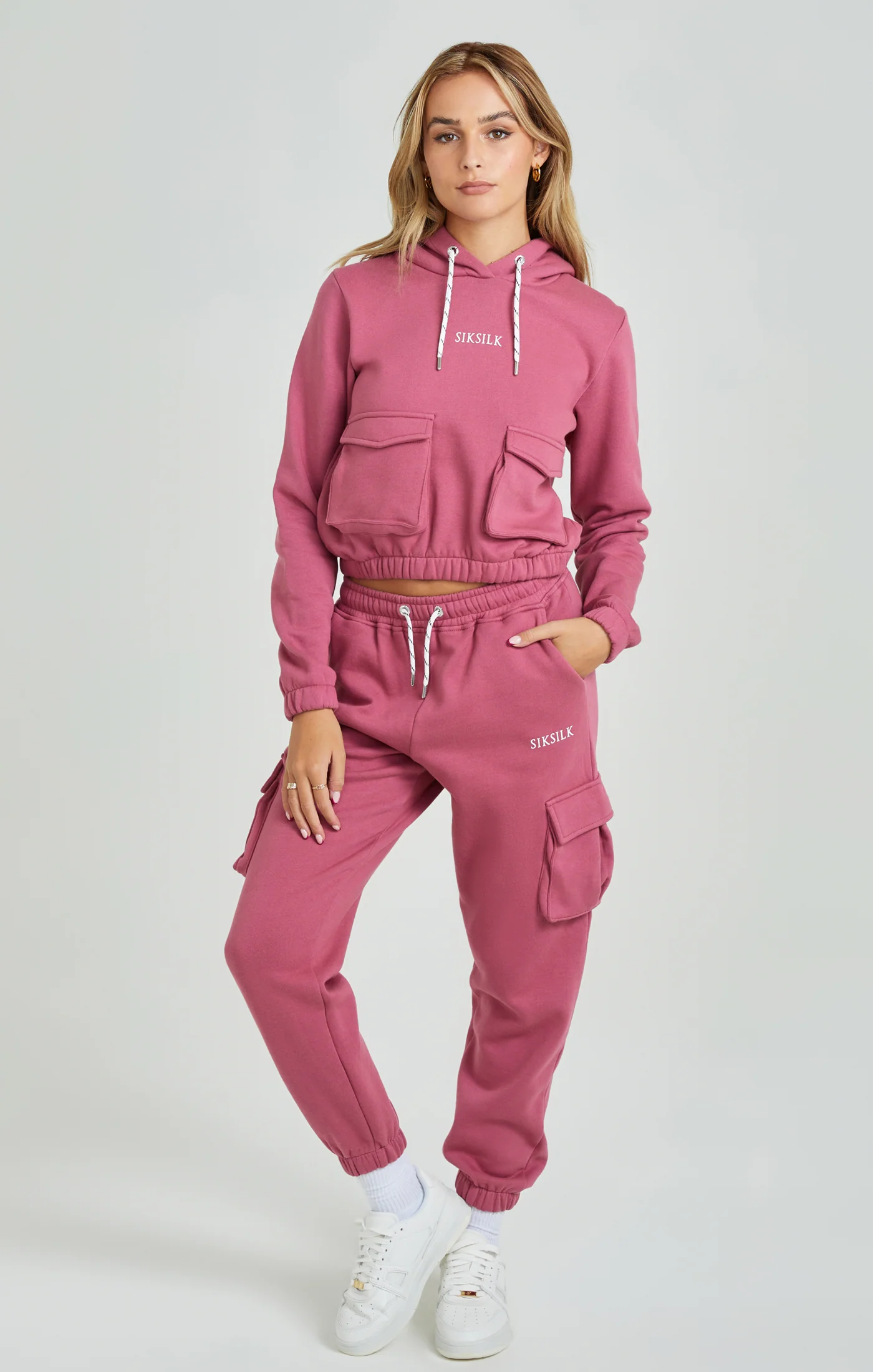 Pink Cargo Pocket Hoodie - Image 2
