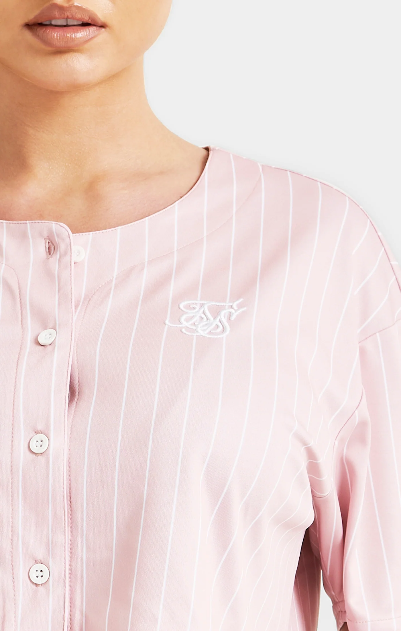 Pink Crop Baseball Top - Image 2