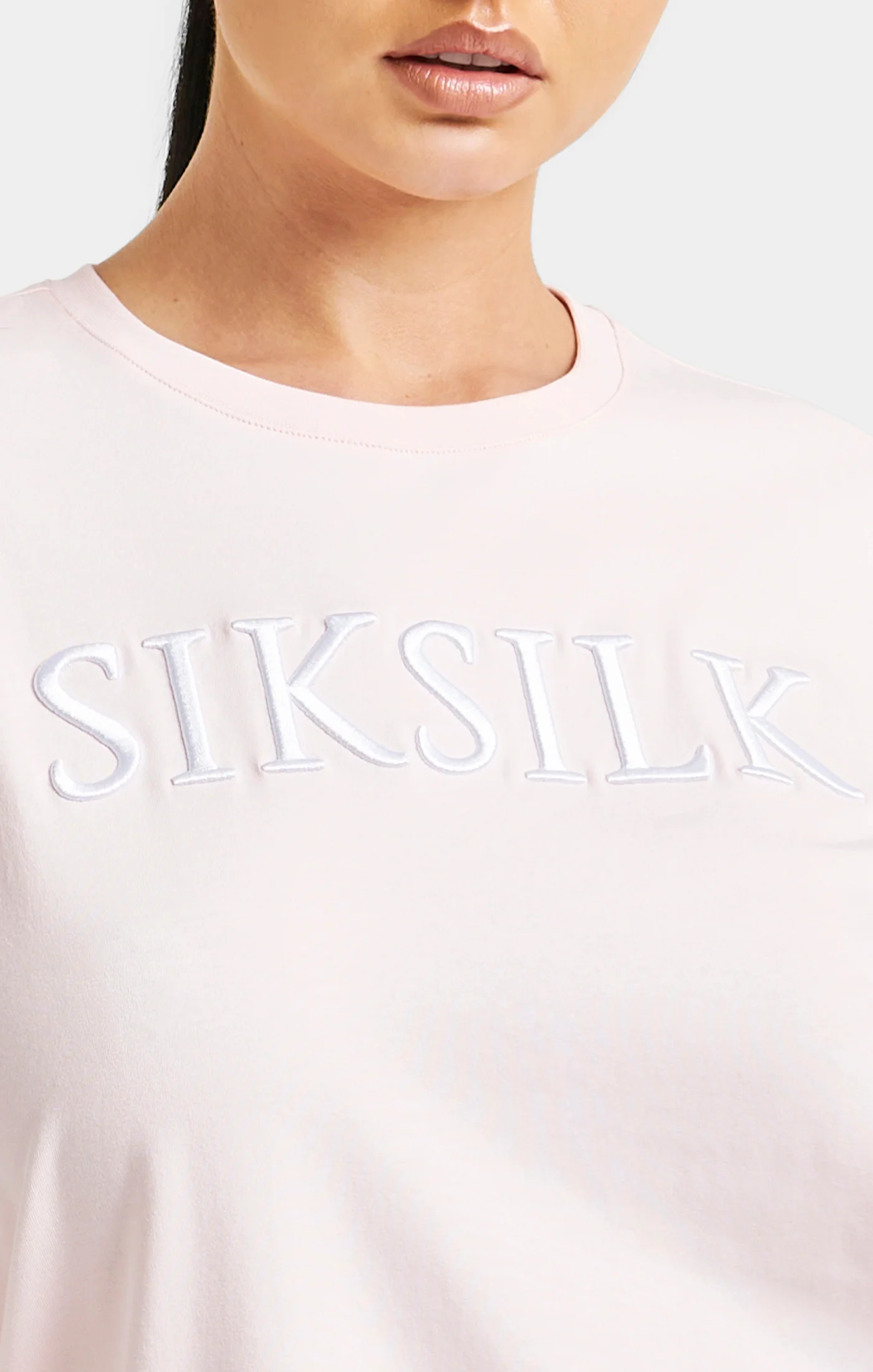 Pink Embroidered Boyfriend T-Shirt - Image 2