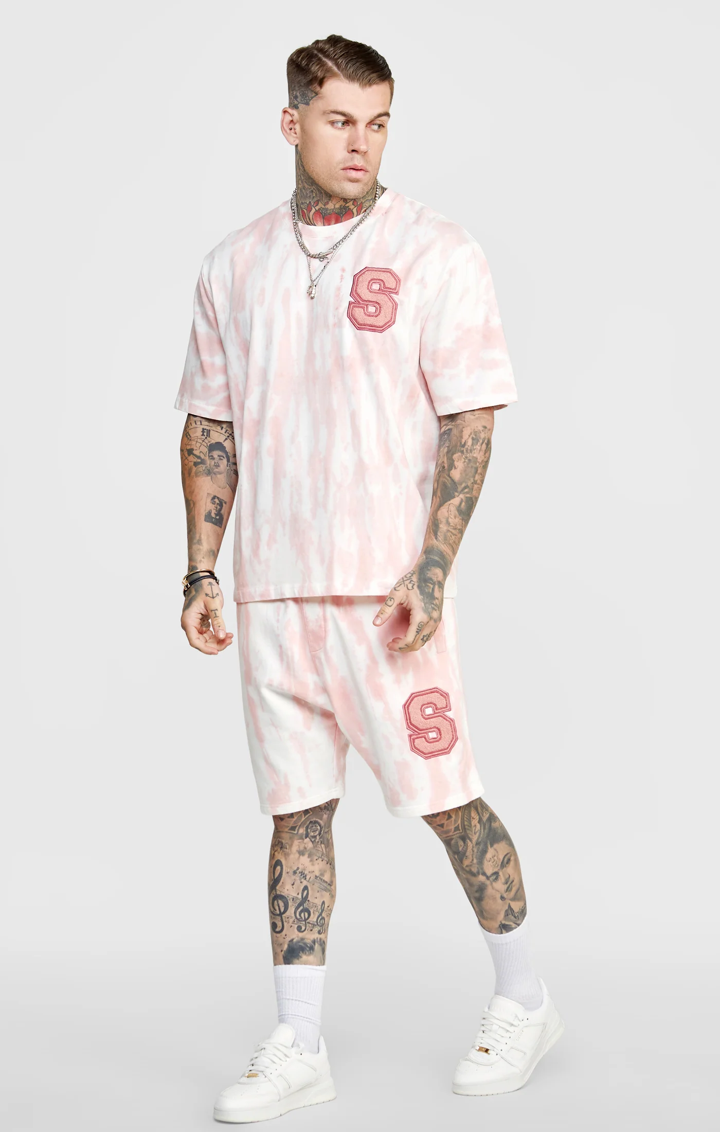 Pink Tie Dye Oversized T-Shirt - Image 3