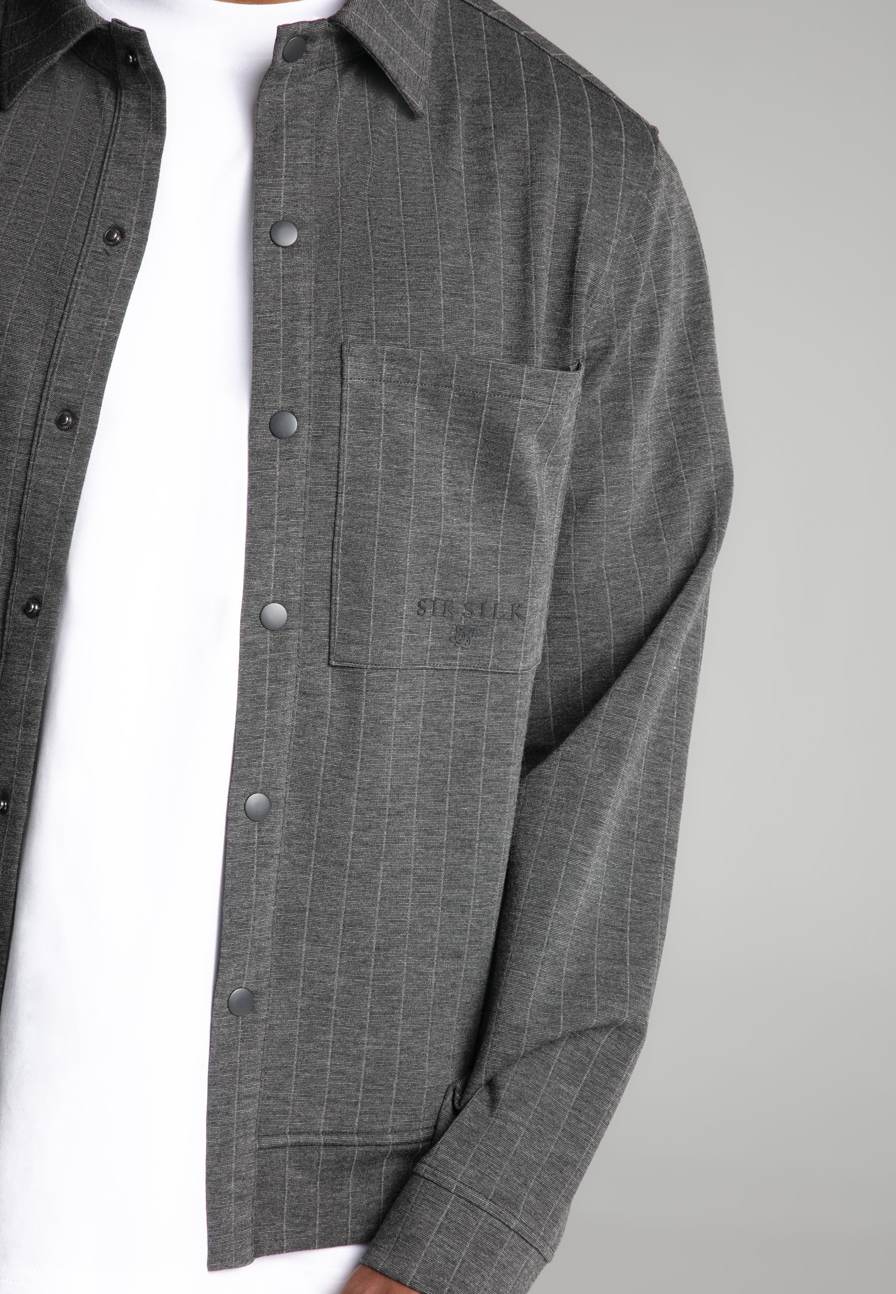 Grey Pinstripe Jacket - Image 3
