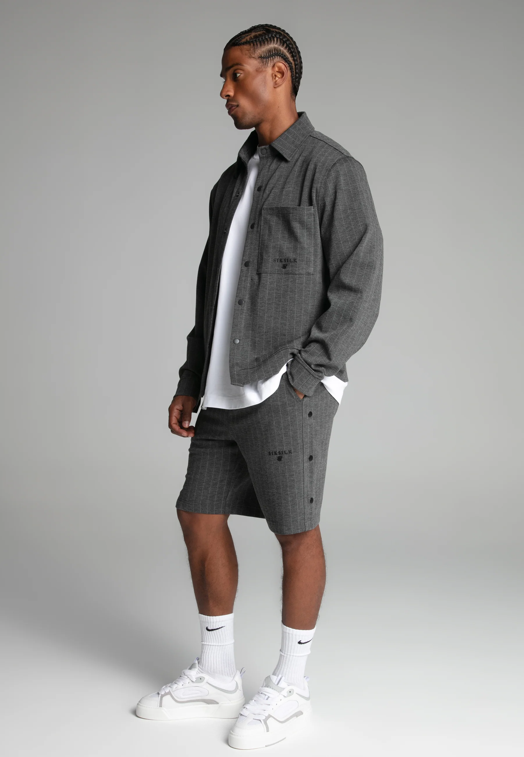 Grey Pinstripe Jacket - Image 4
