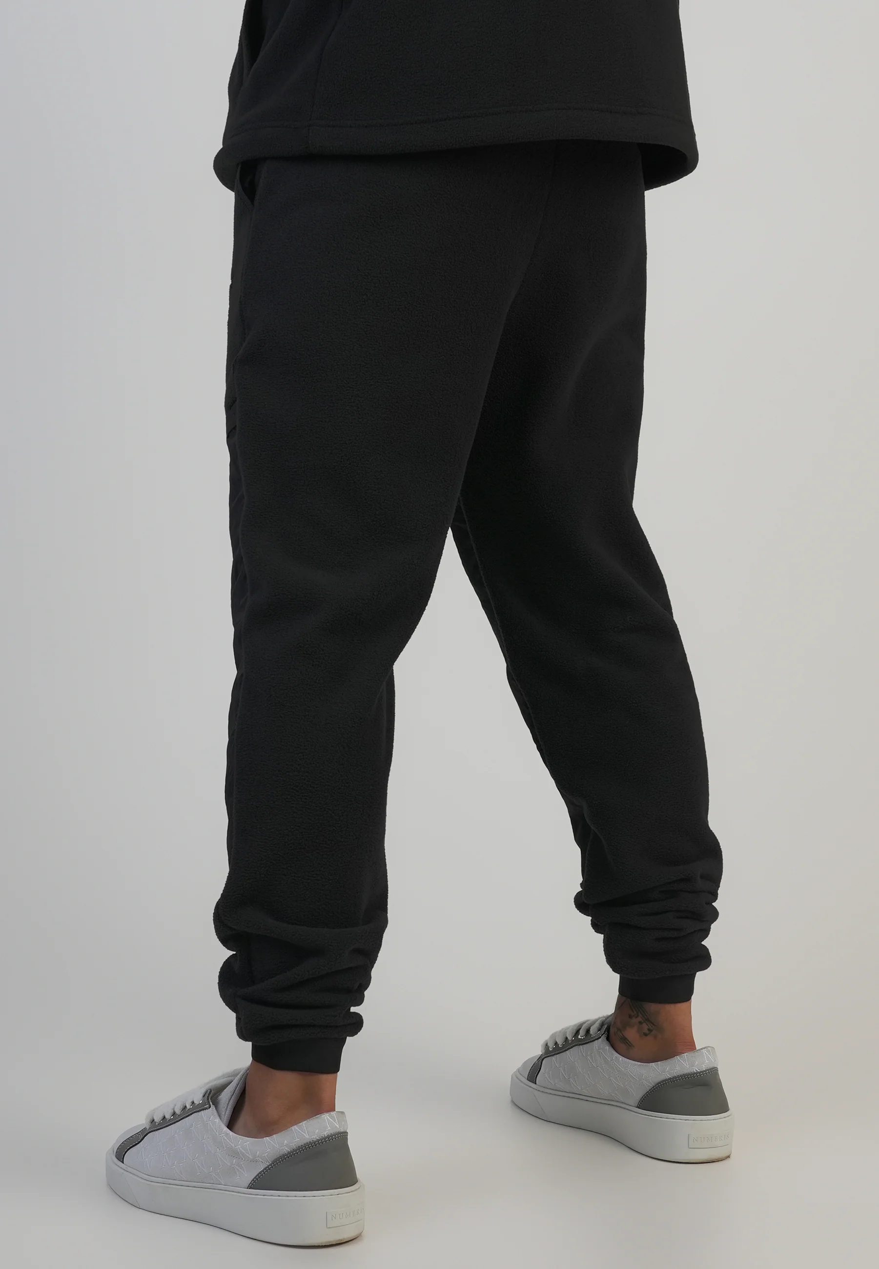 Black Polar Fleece Joggers - Image 3