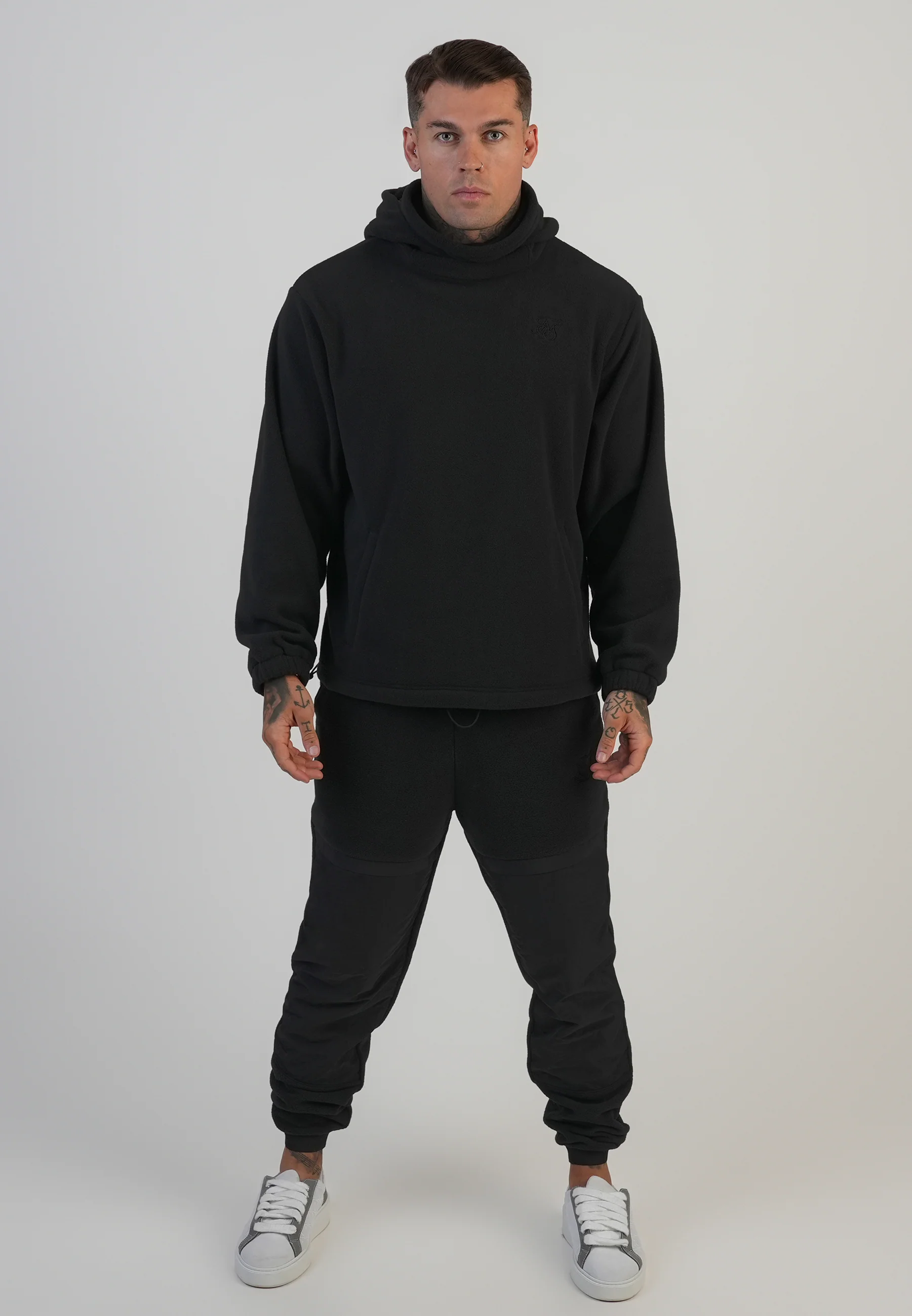 Black Polar Fleece Joggers - Image 4