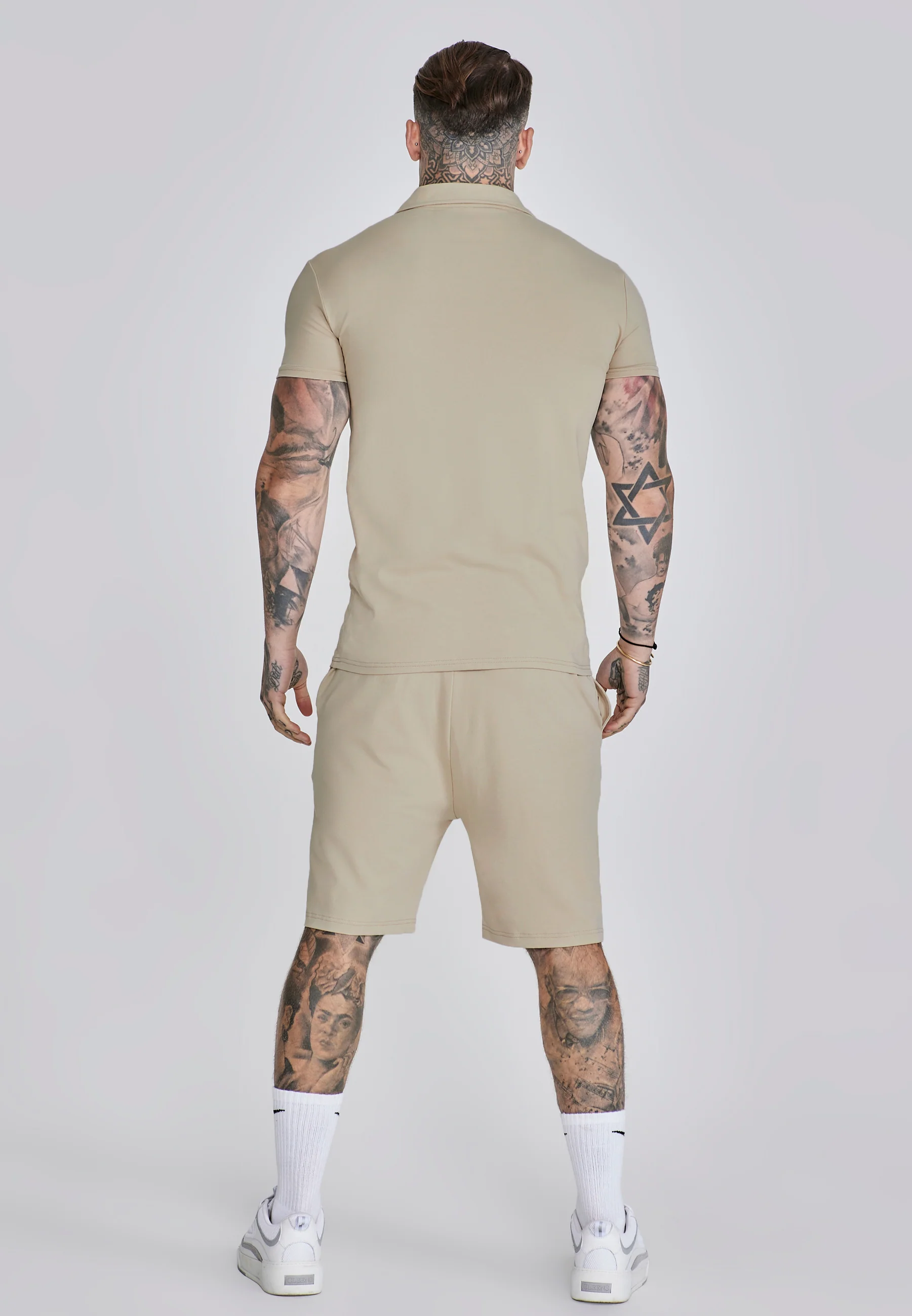 Beige Polo and Shorts Set - Image 5
