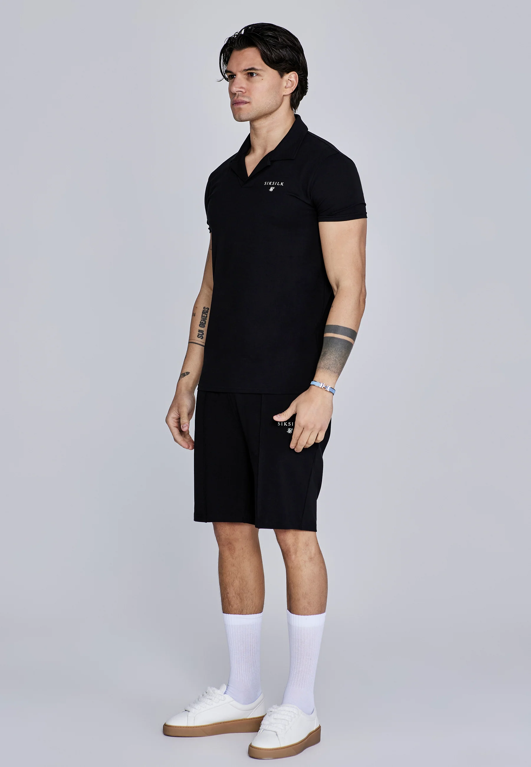Black Polo and Shorts Set - Image 4