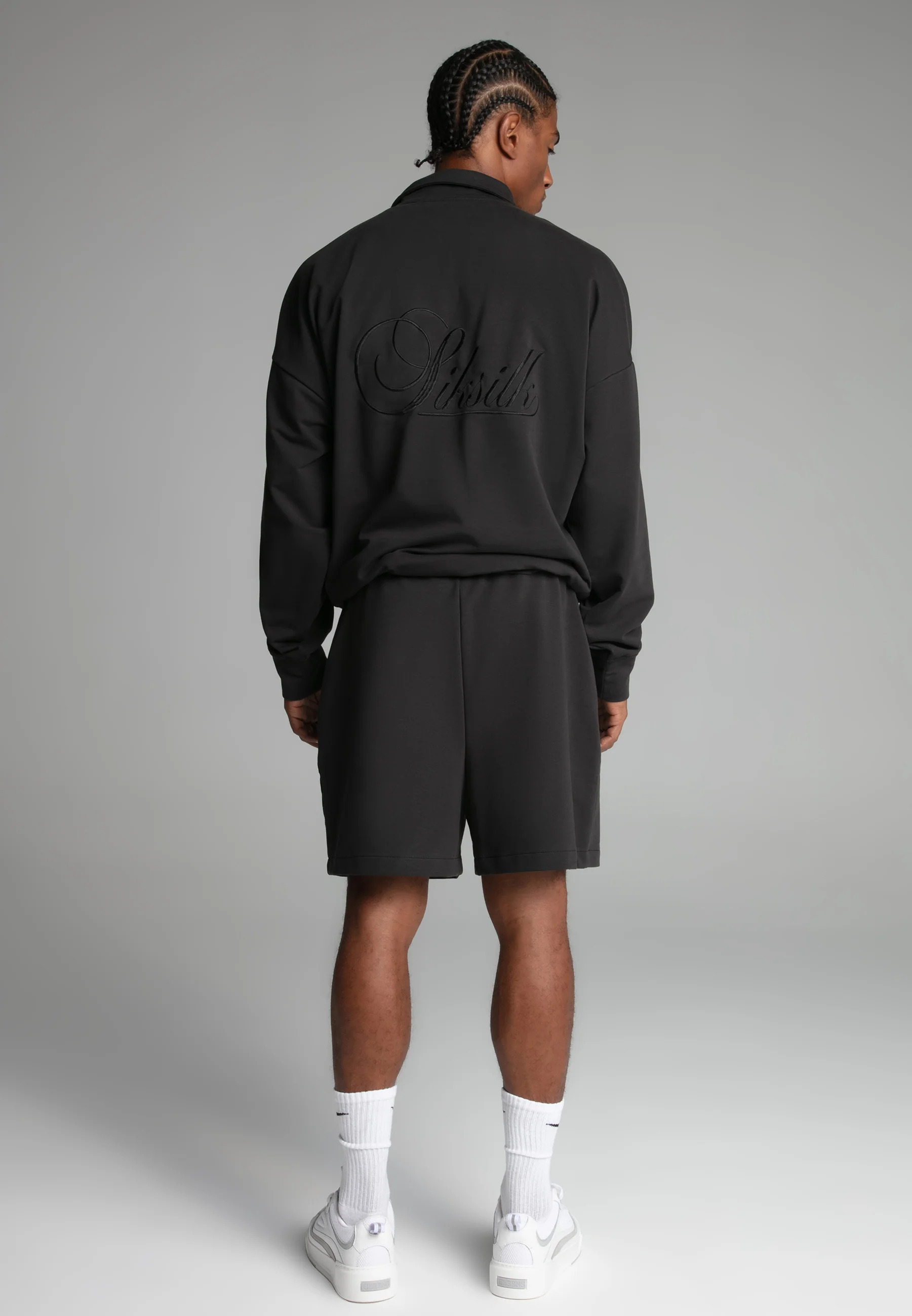 Washed Black Polo Sweater - Image 6