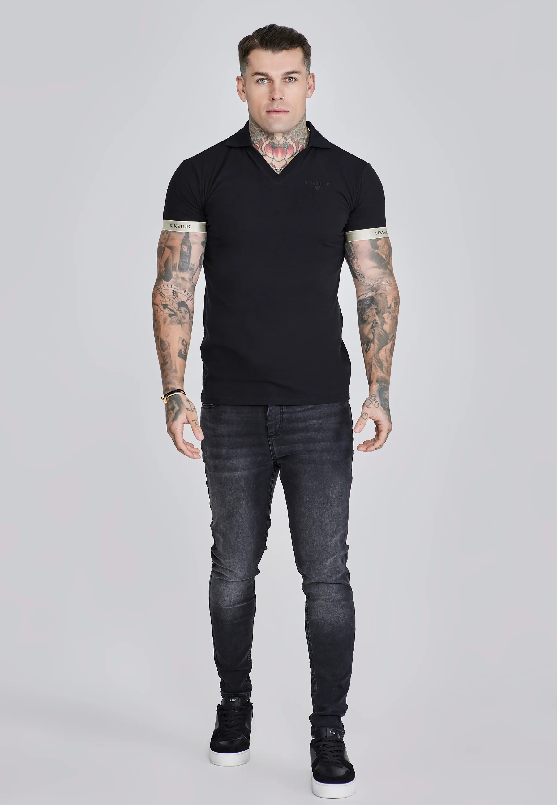 Black Polo T-Shirt - Image 3
