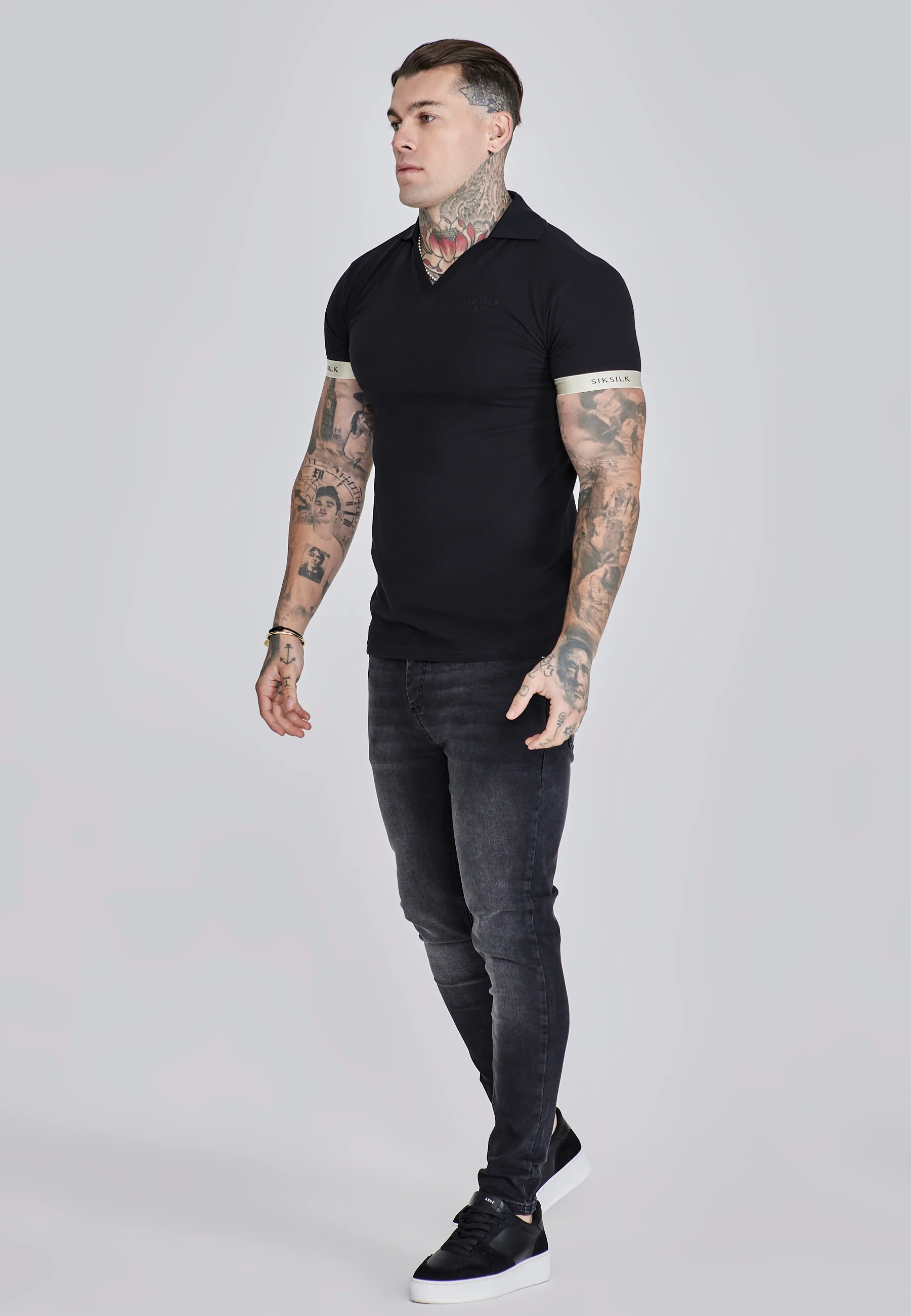 Black Polo T-Shirt - Image 4