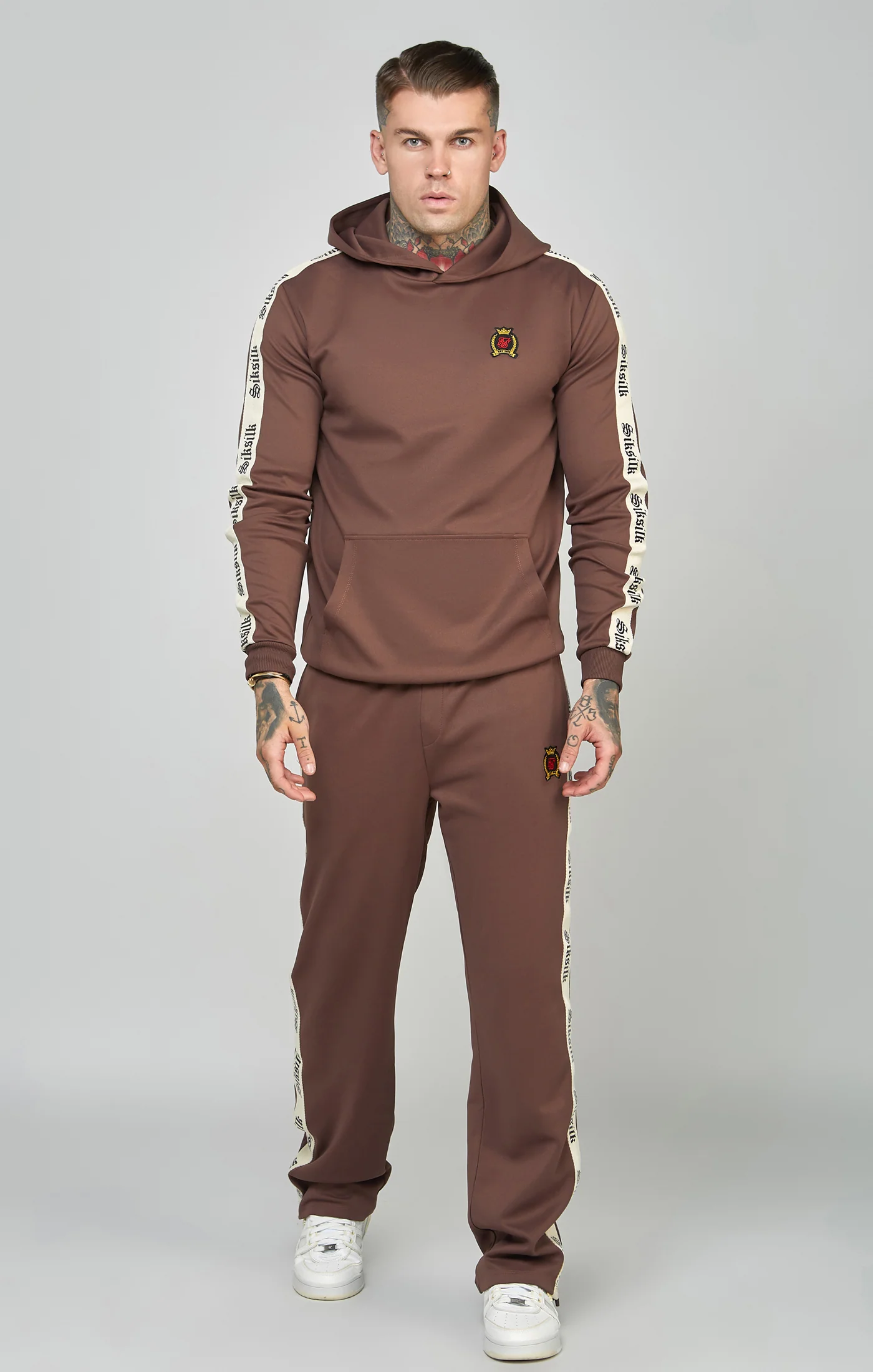 Poly Open Cuff Jogger With Gothic Side Tape - Image 3
