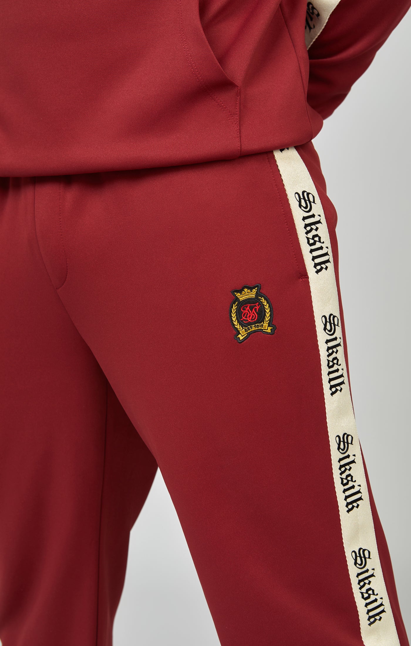 Poly Open Cuff Jogger With Gothic Side Tape - Image 6