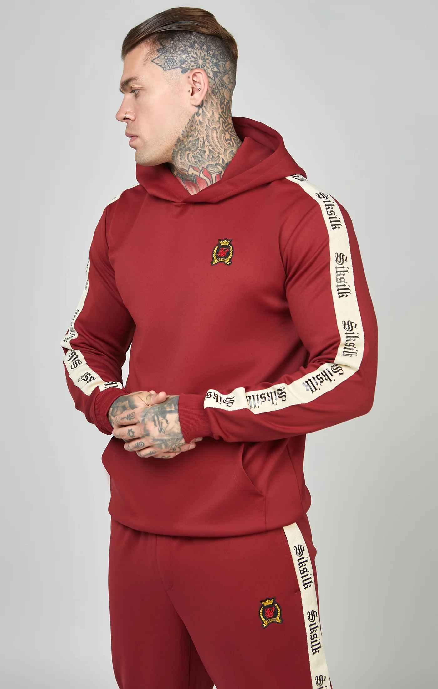 Poly Oth Hoodie With Gothic Side Tape - Image 4