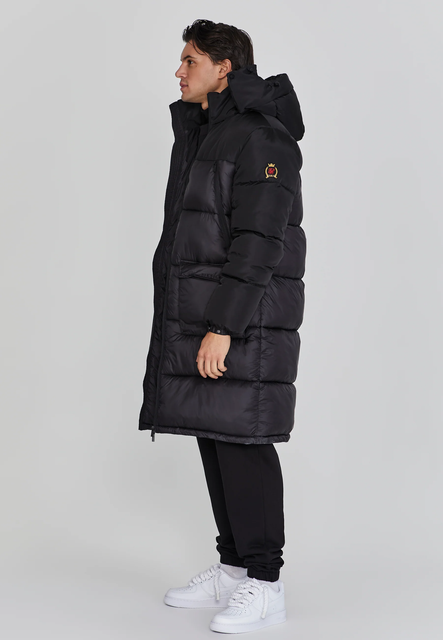 Black Puffer Coat - Image 2