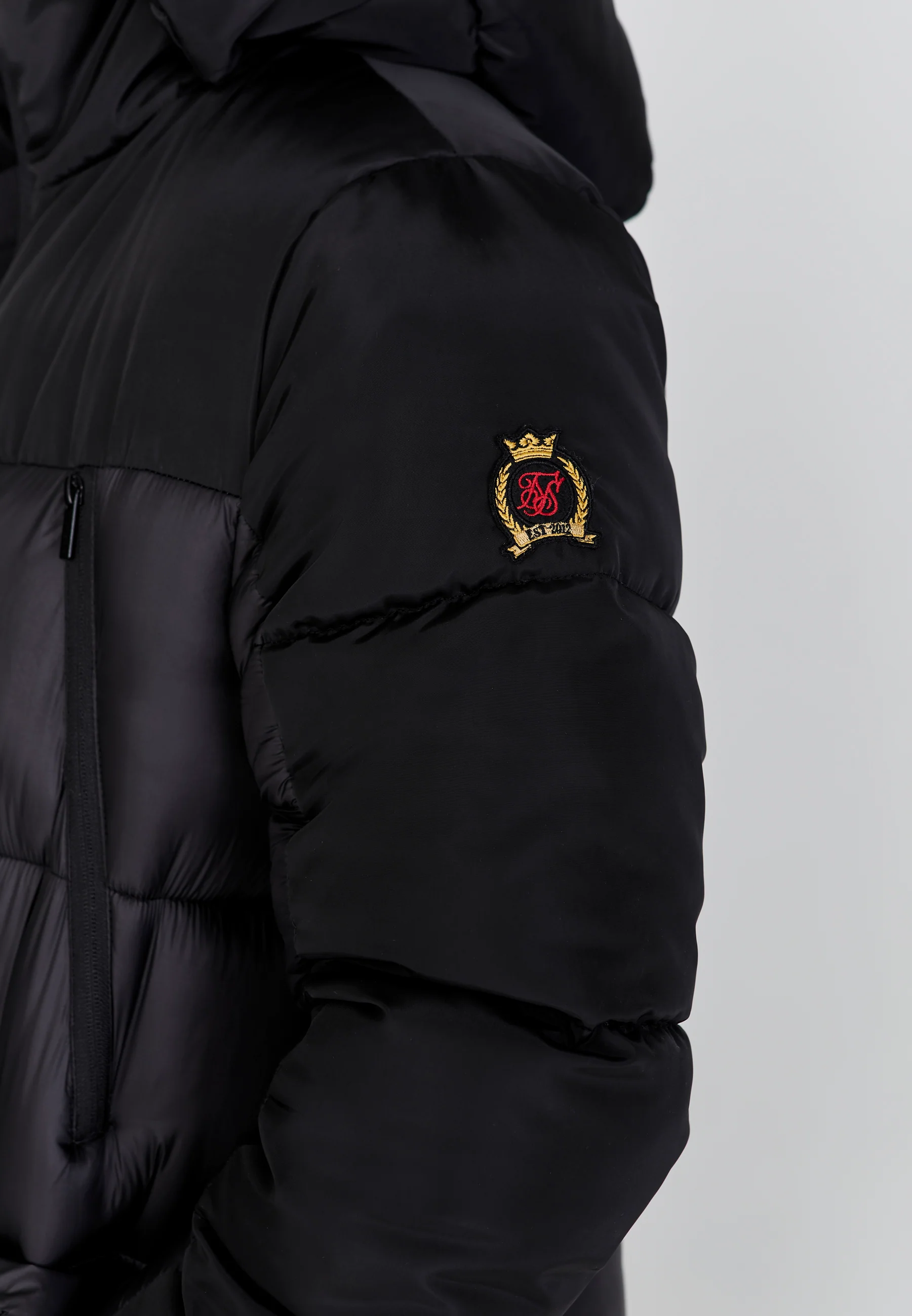 Black Puffer Coat - Image 3