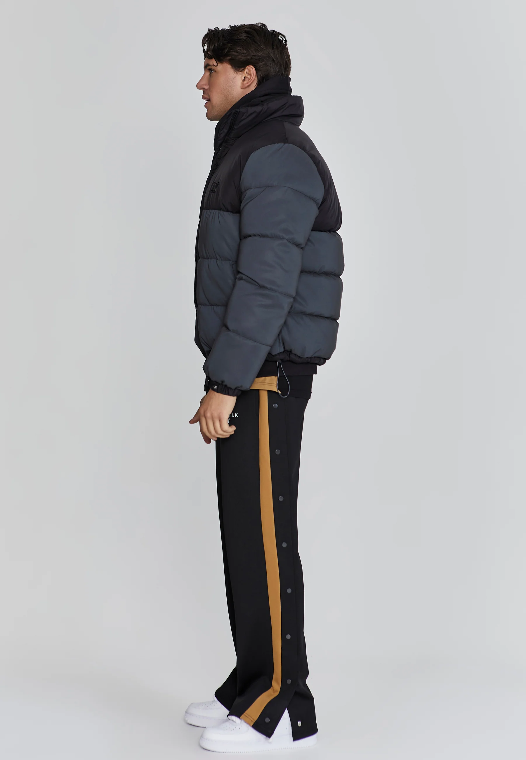 Black Reflective Puffer Jacket - Image 2