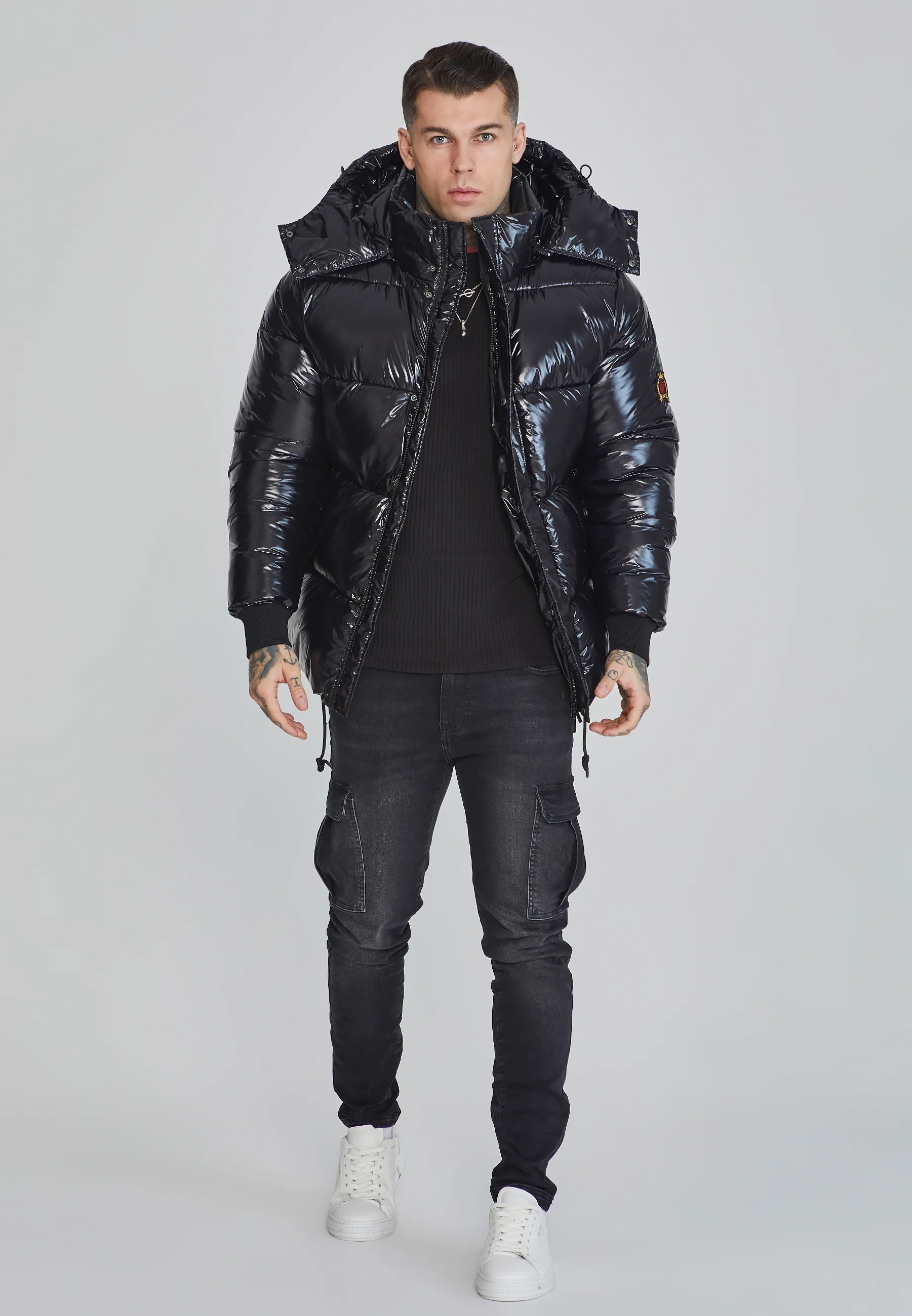 Black Puffer Jacket - Image 2