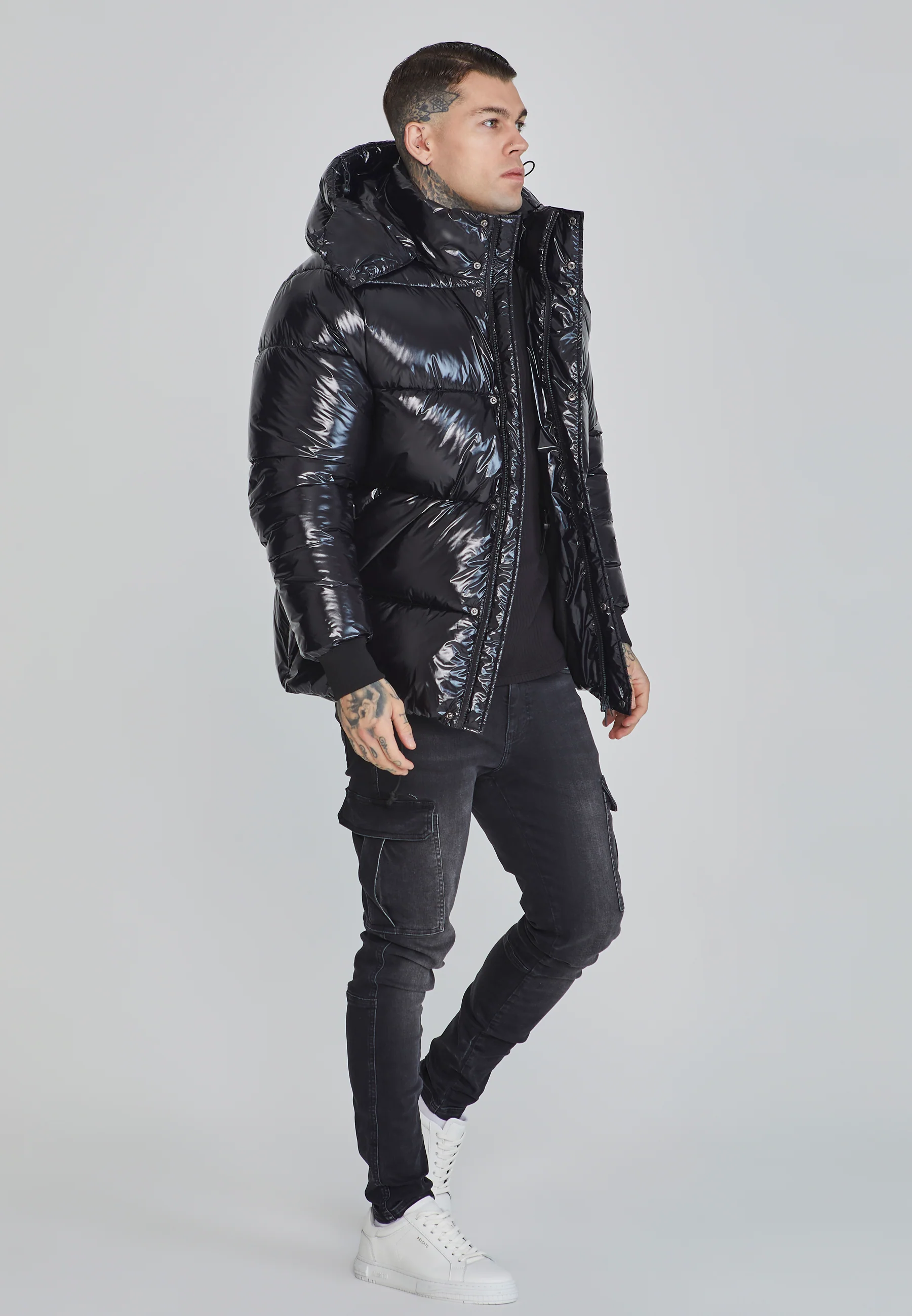 Black Puffer Jacket - Image 4