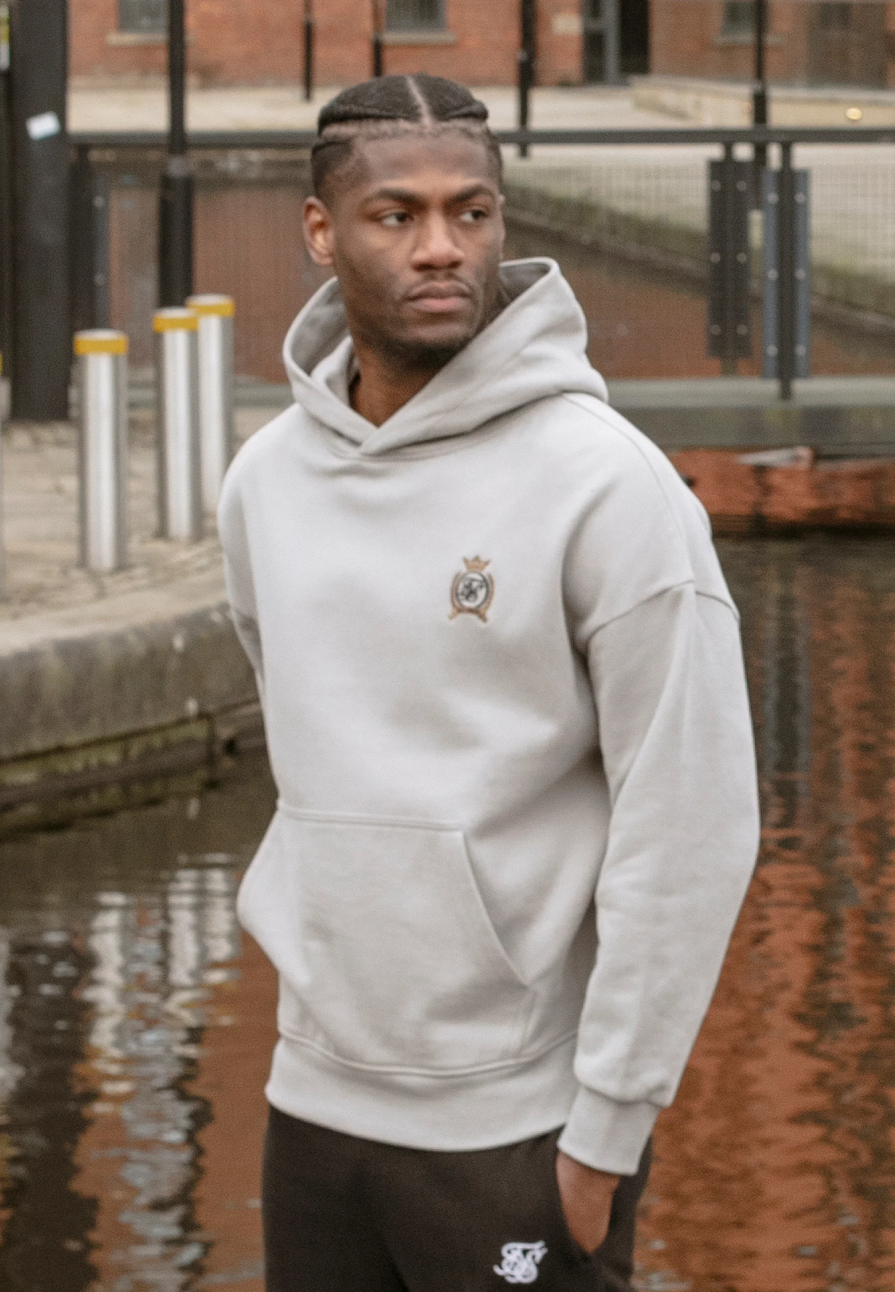 Grey Pullover Hoodie