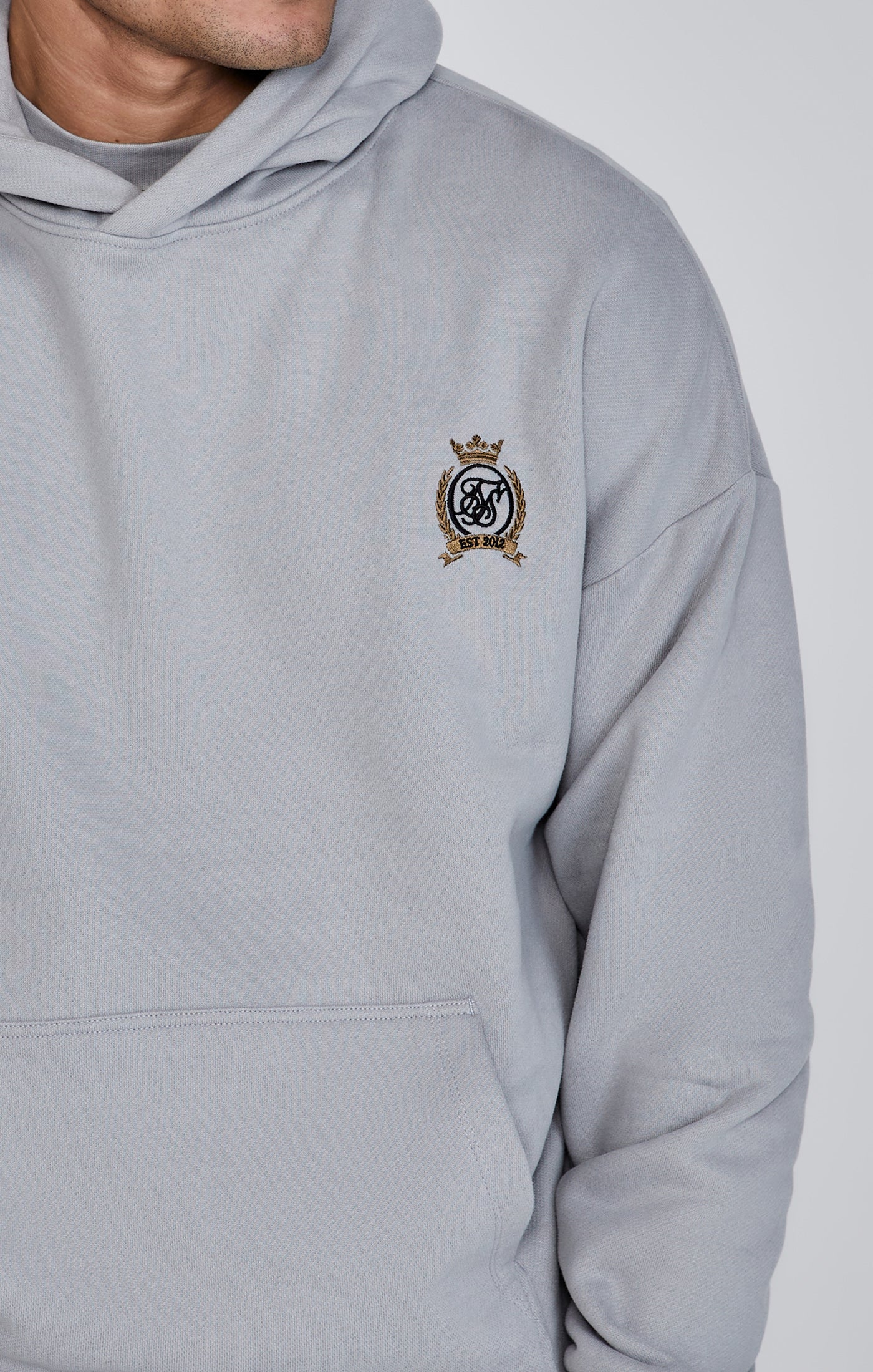 Grey Pullover Hoodie - Image 4