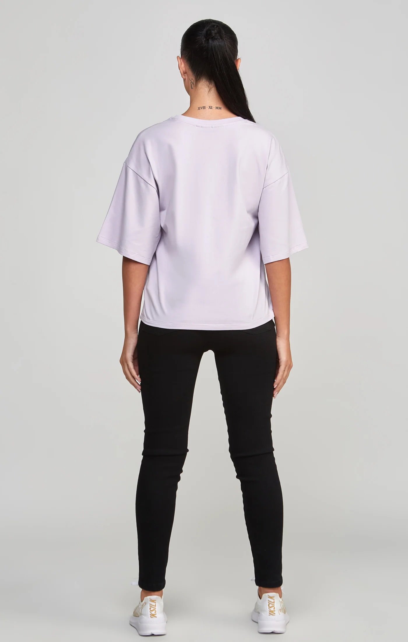 Purple Varsity Logo Crop T-Shirt - Image 5