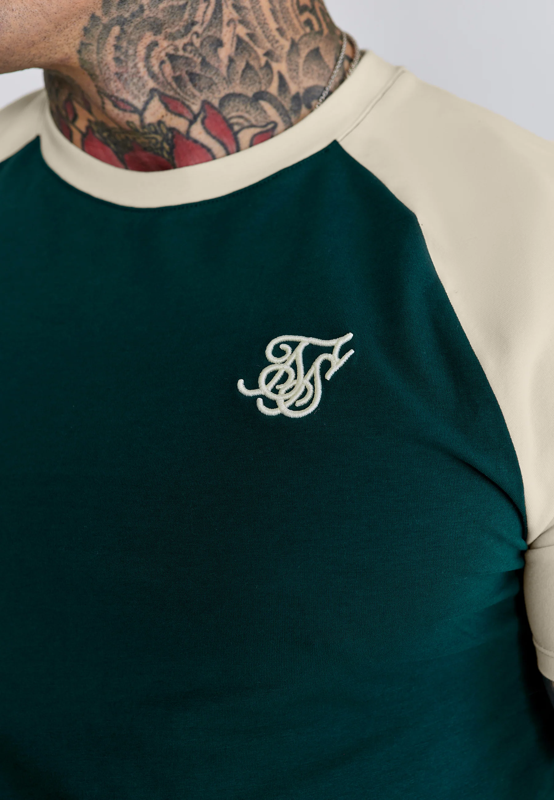 Green Ecru Raglan T-Shirt - Image 2