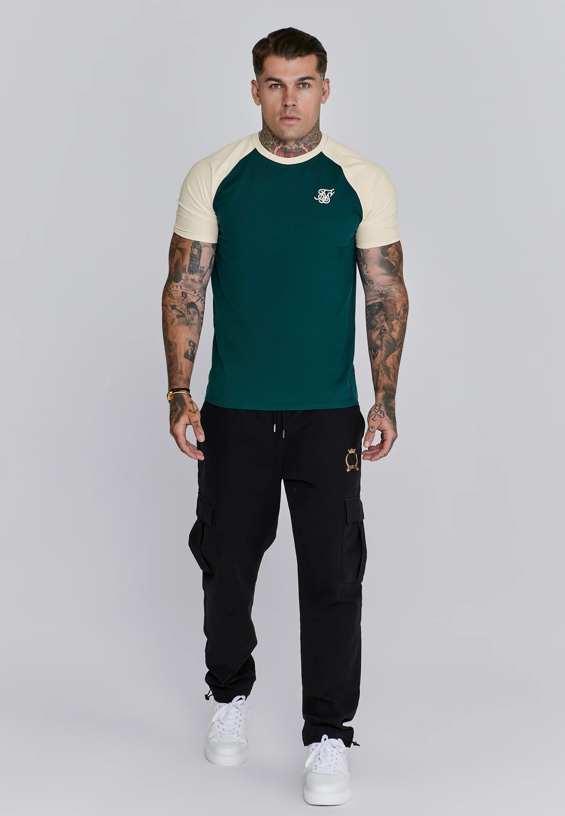 Green Ecru Raglan T-Shirt - Image 3