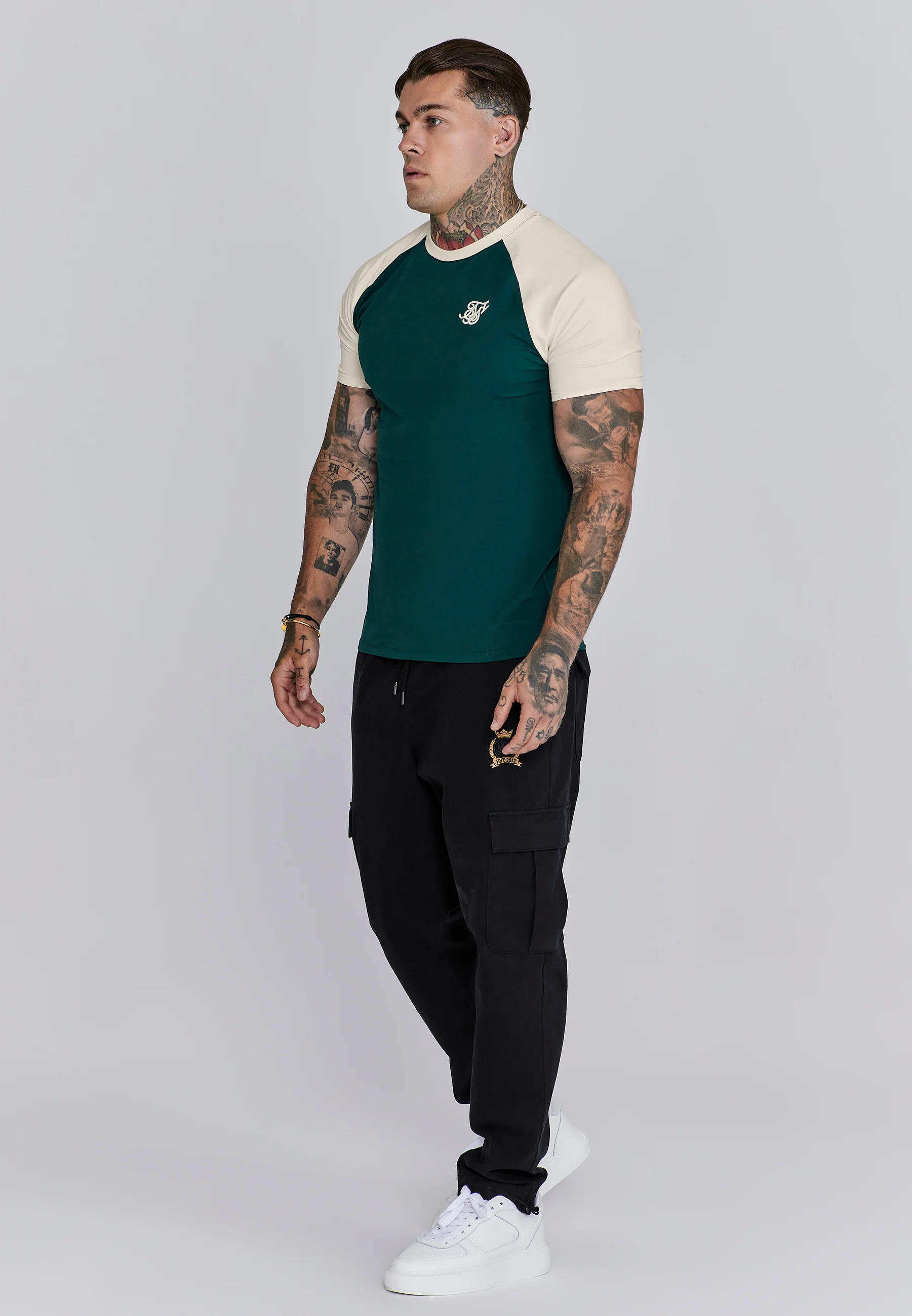 Green Ecru Raglan T-Shirt - Image 4
