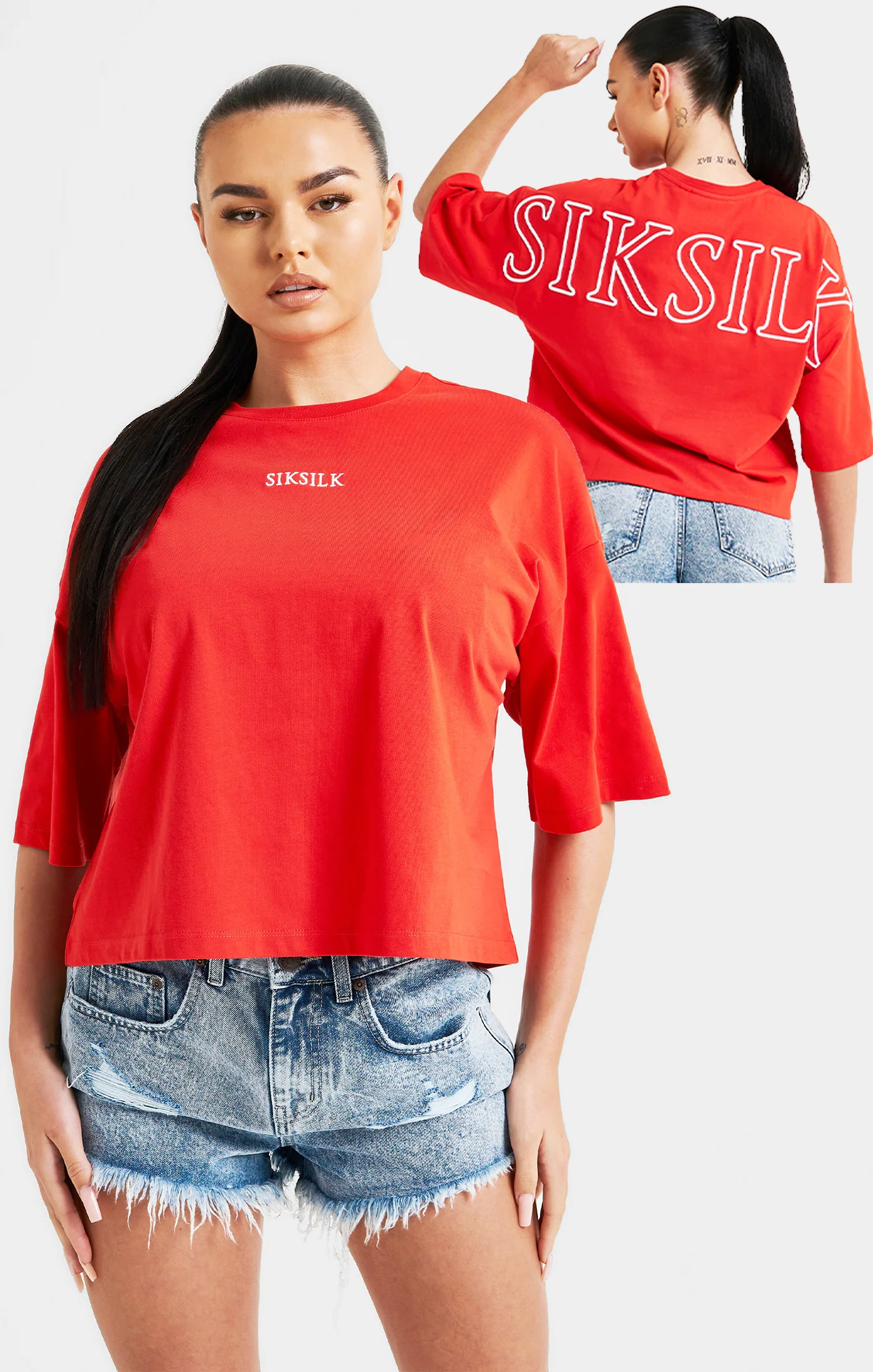 Red Branded Crop T-Shirt - Image 2