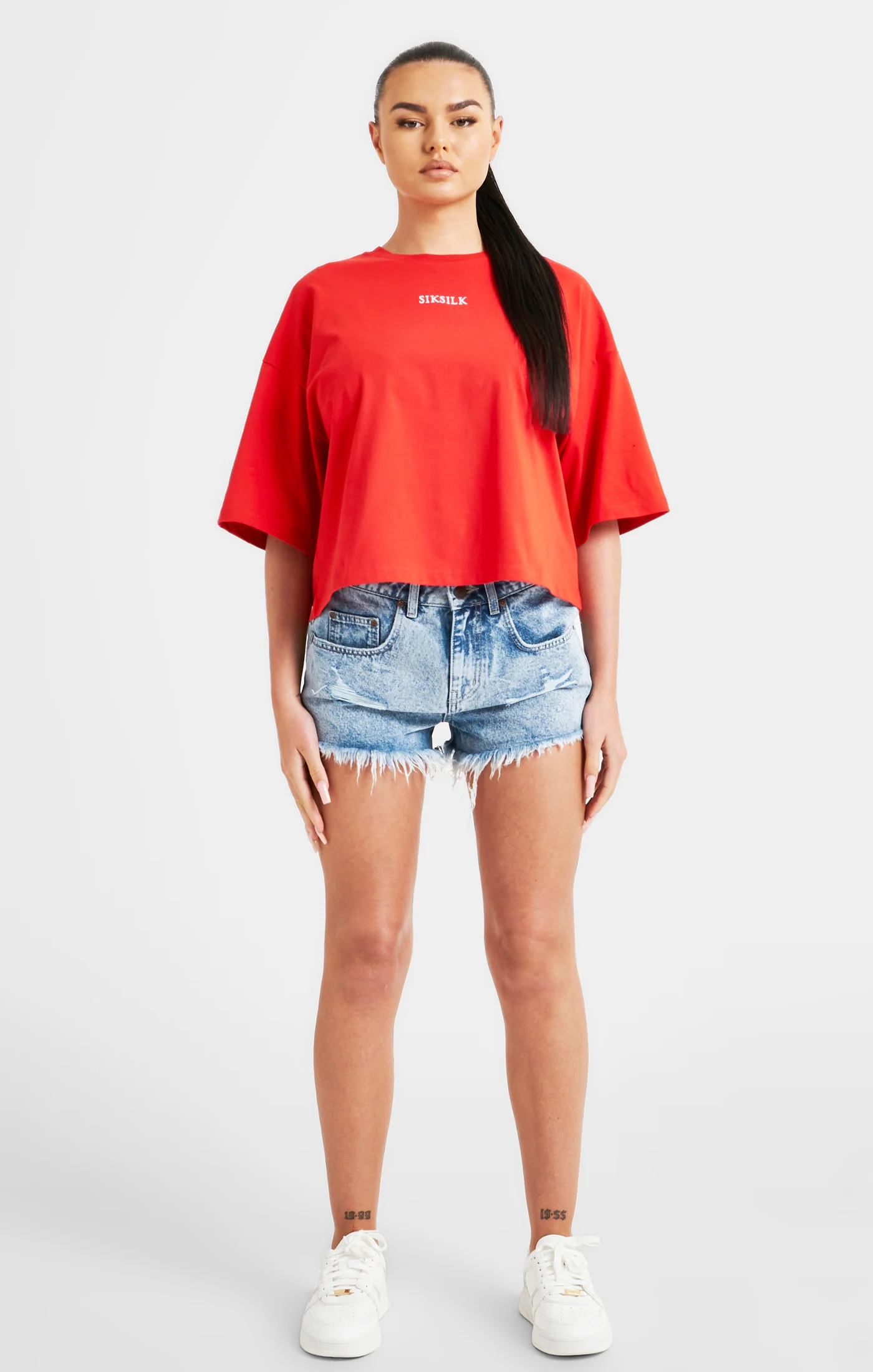 Red Branded Crop T-Shirt - Image 5