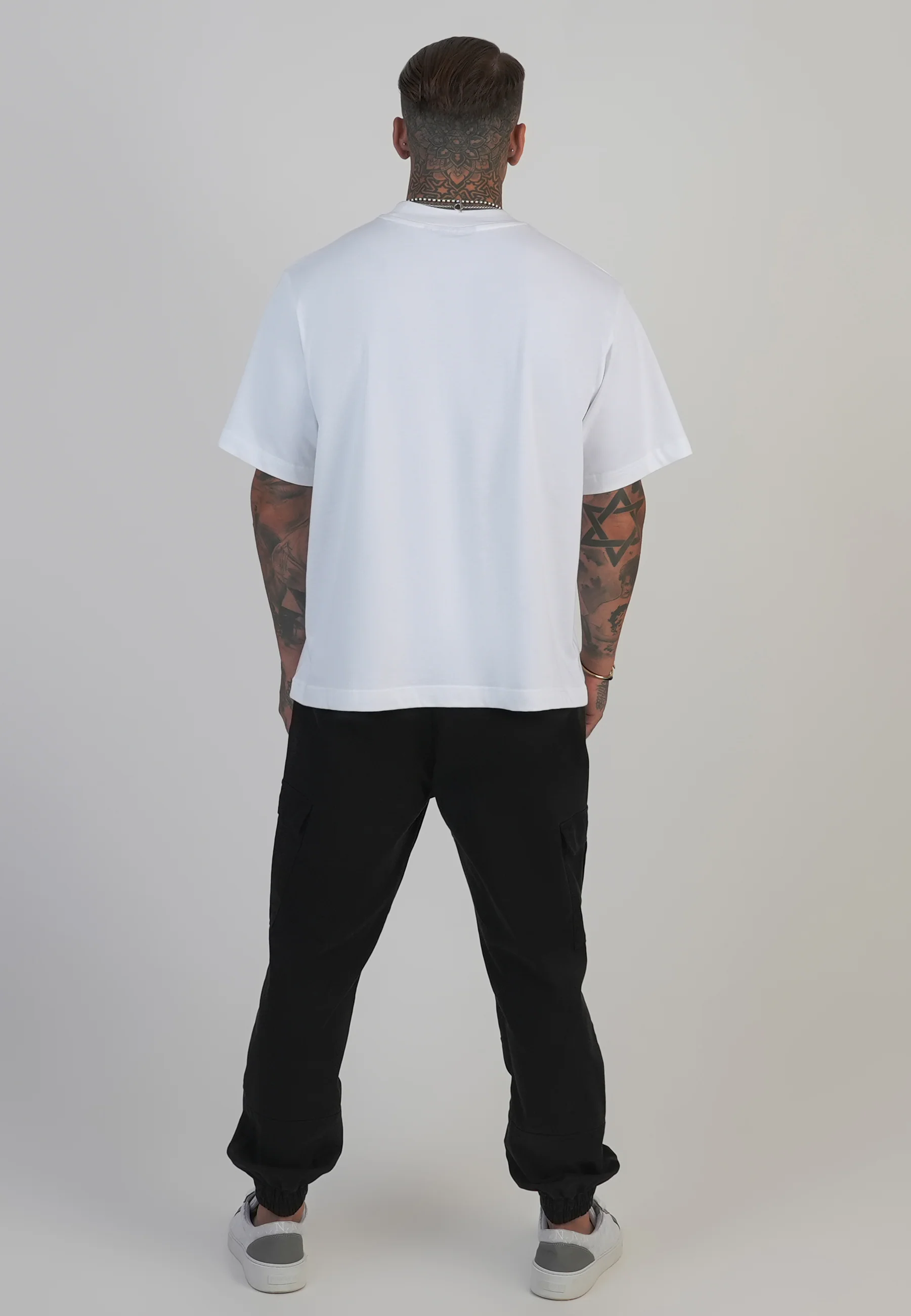 Black Regular Fit Cargos - Image 5