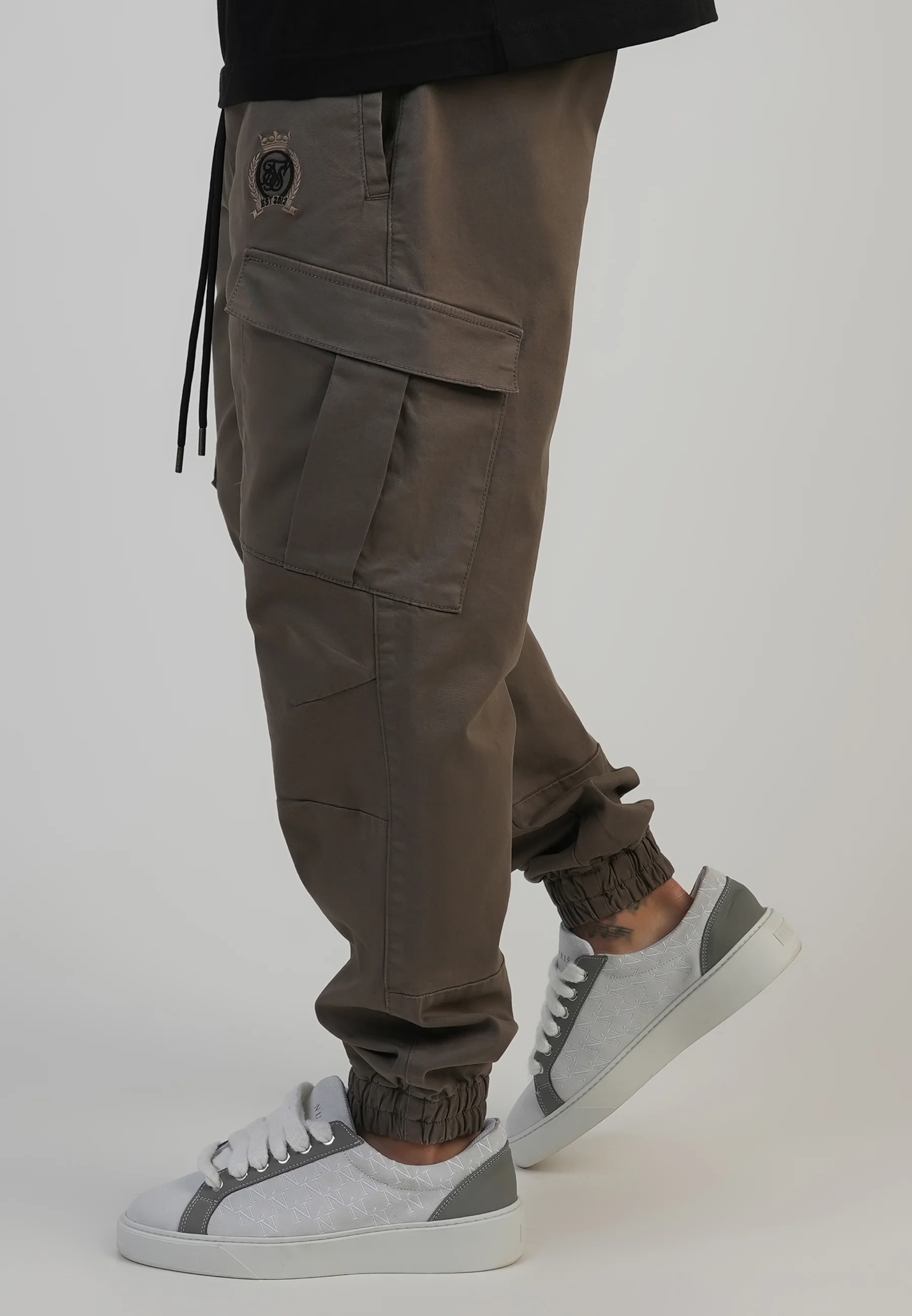 Brown Regular Fit Cargos - Image 2