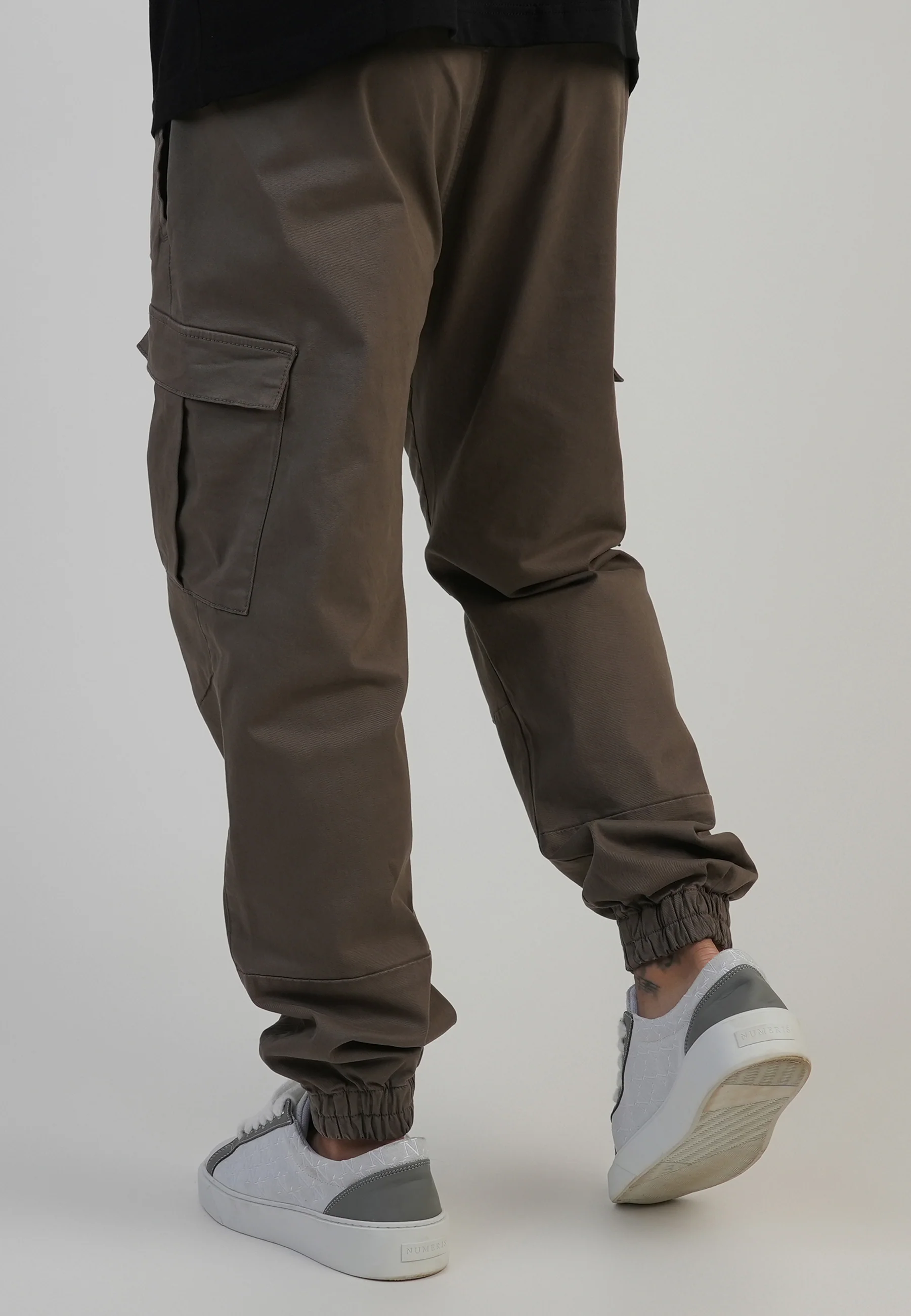 Brown Regular Fit Cargos - Image 3