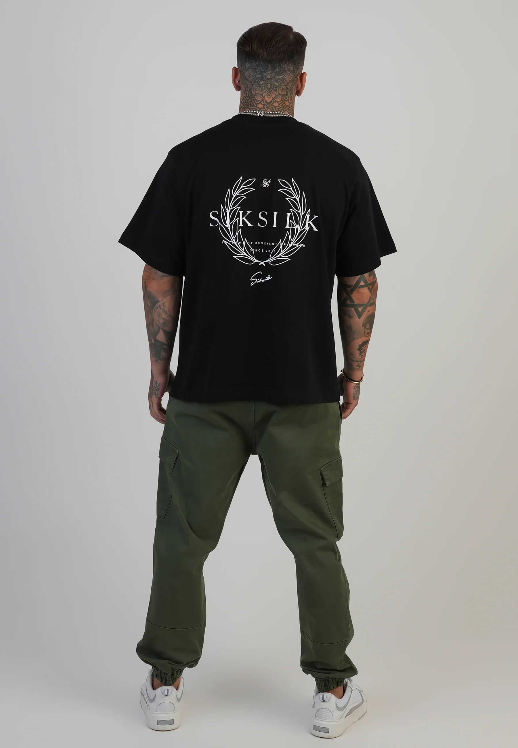 Khaki Green Regular Fit Cargos - Image 5