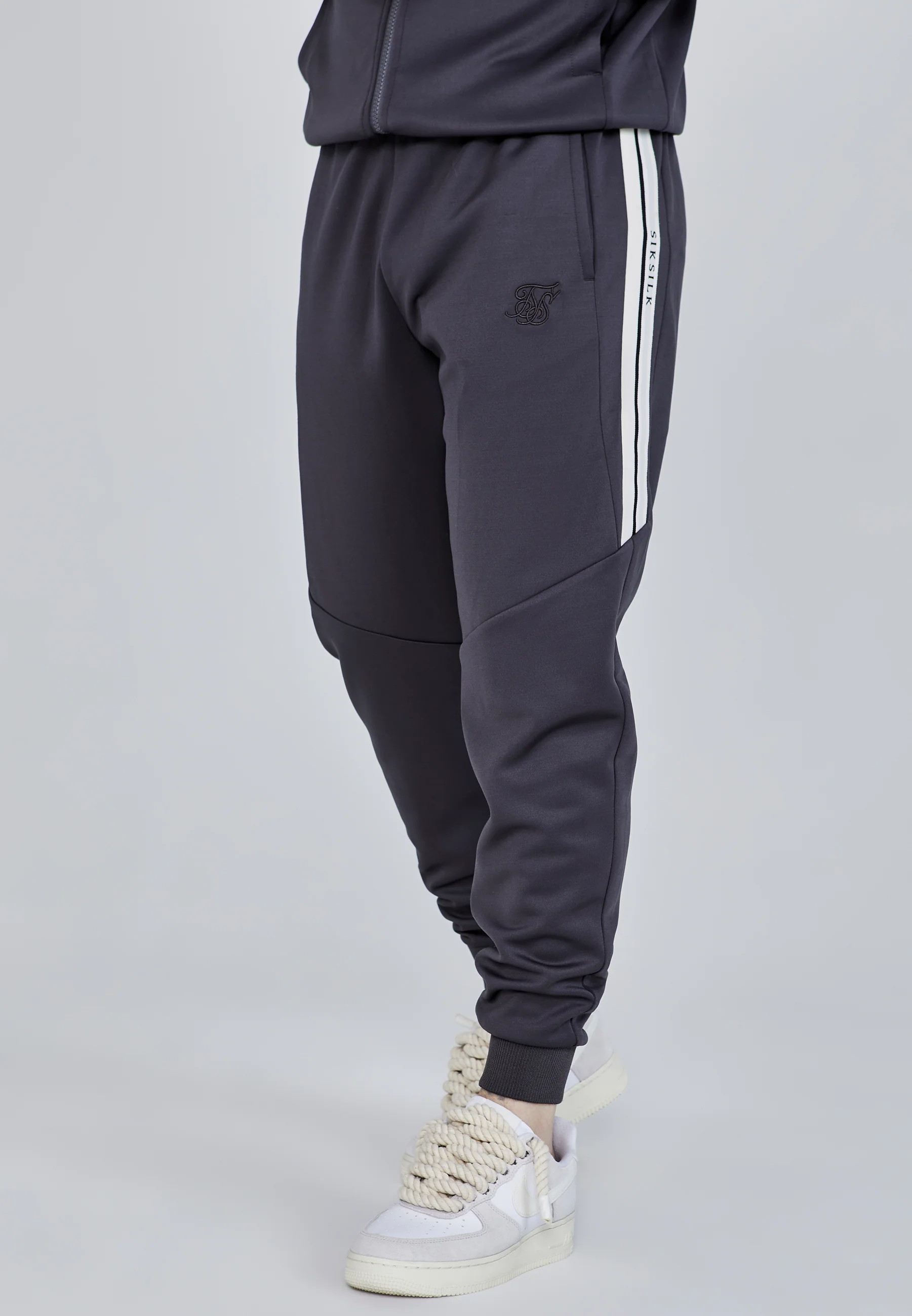 Grey Relaxed Fit Joggers - Image 3