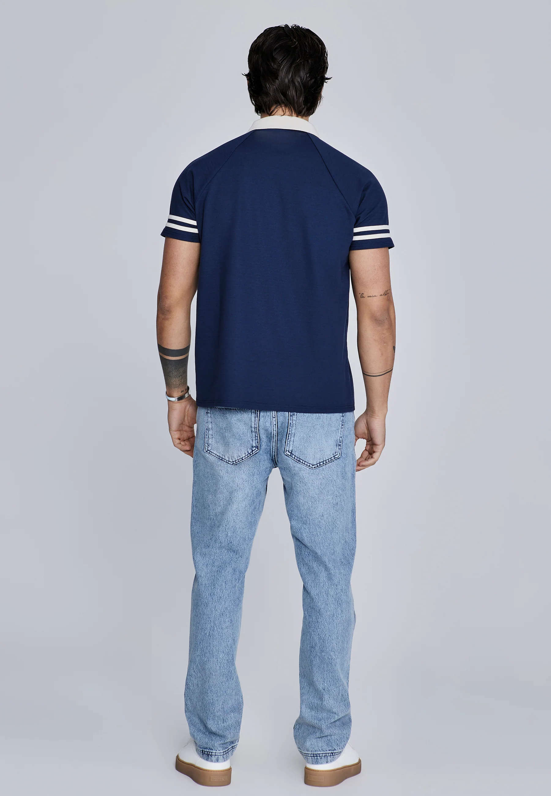 Navy Retro Resort Shirt - Image 5