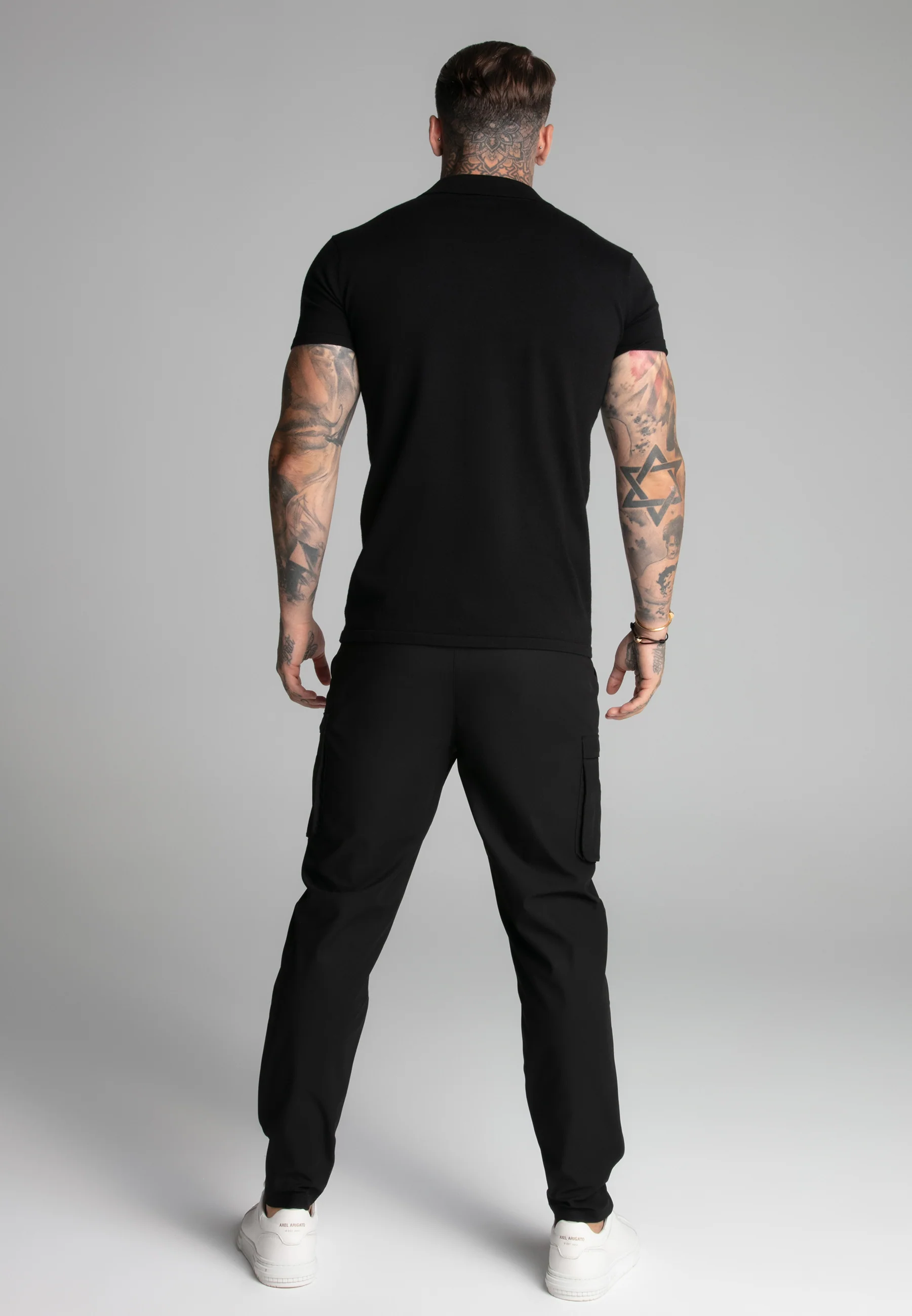 Black Revere Collar Polo - Image 5